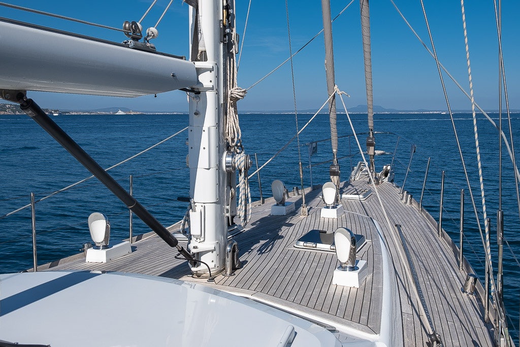 a boat on the water aboard JULIA Yacht for Sale