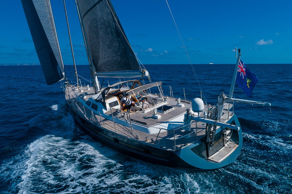 a boat on the water aboard JULIA Yacht for Sale