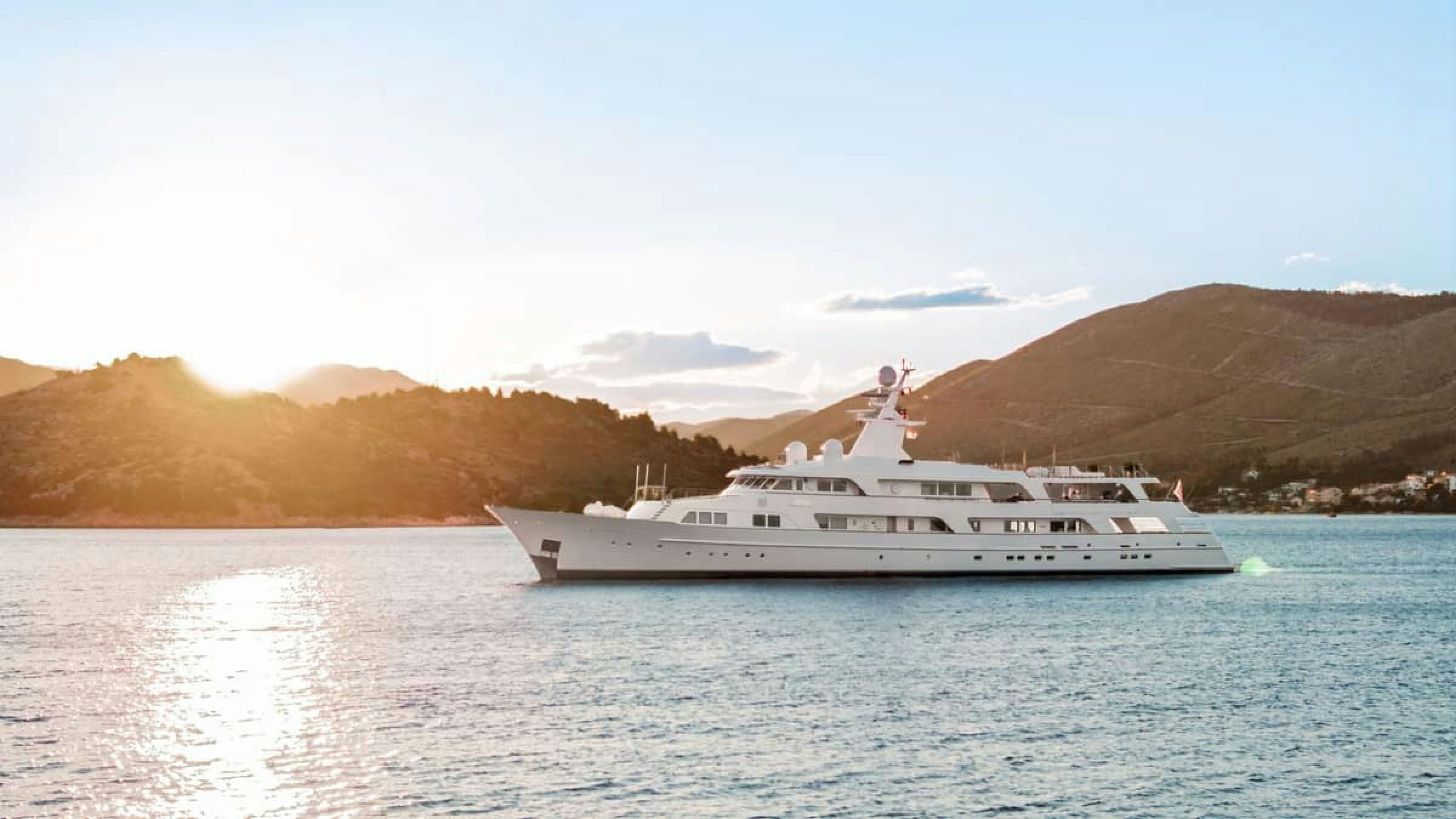 a boat on the water aboard VICTORY Yacht for Charter