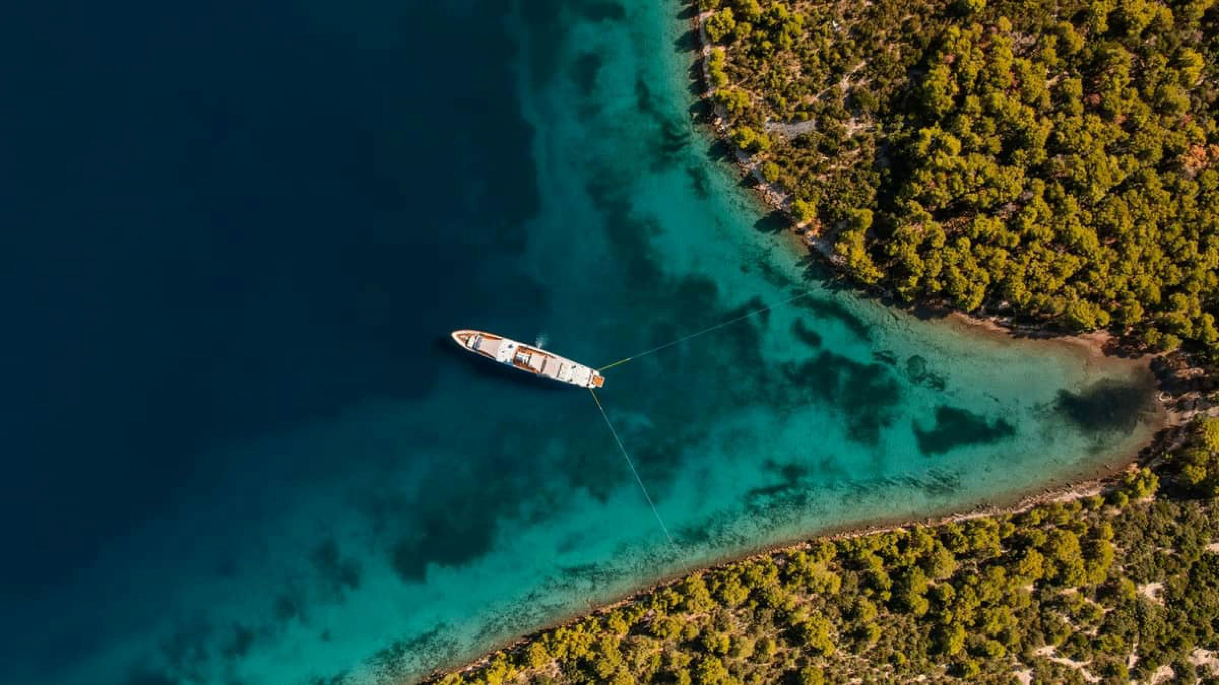 a boat in the water aboard VICTORY Yacht for Charter