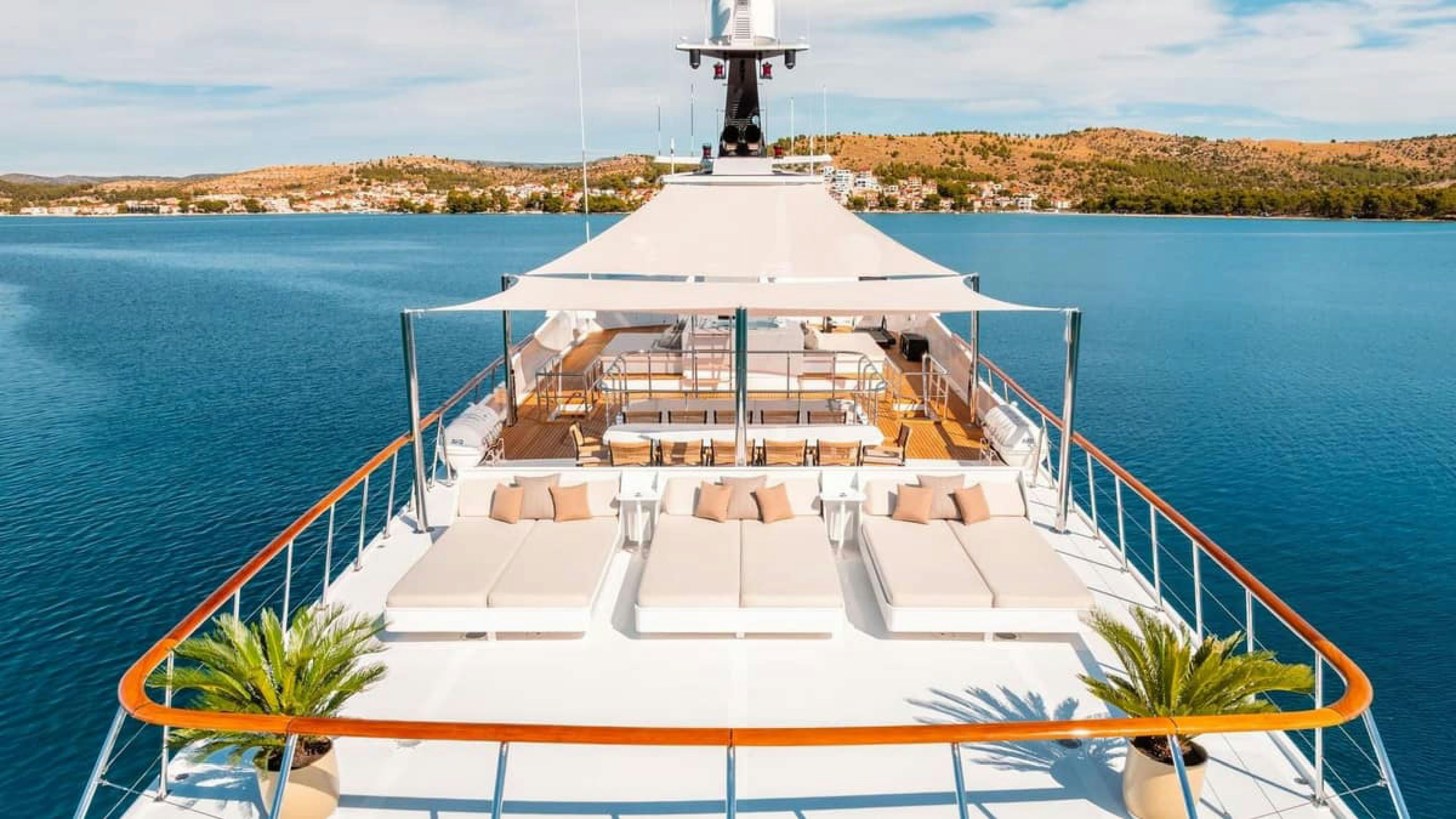 a boat on the water aboard VICTORY Yacht for Charter