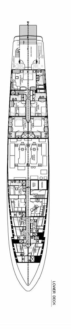 diagram, engineering drawing aboard VICTORY Yacht for Charter