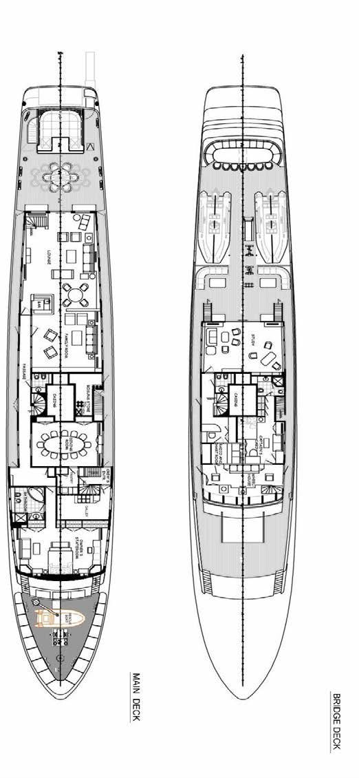 diagram, engineering drawing aboard VICTORY Yacht for Charter
