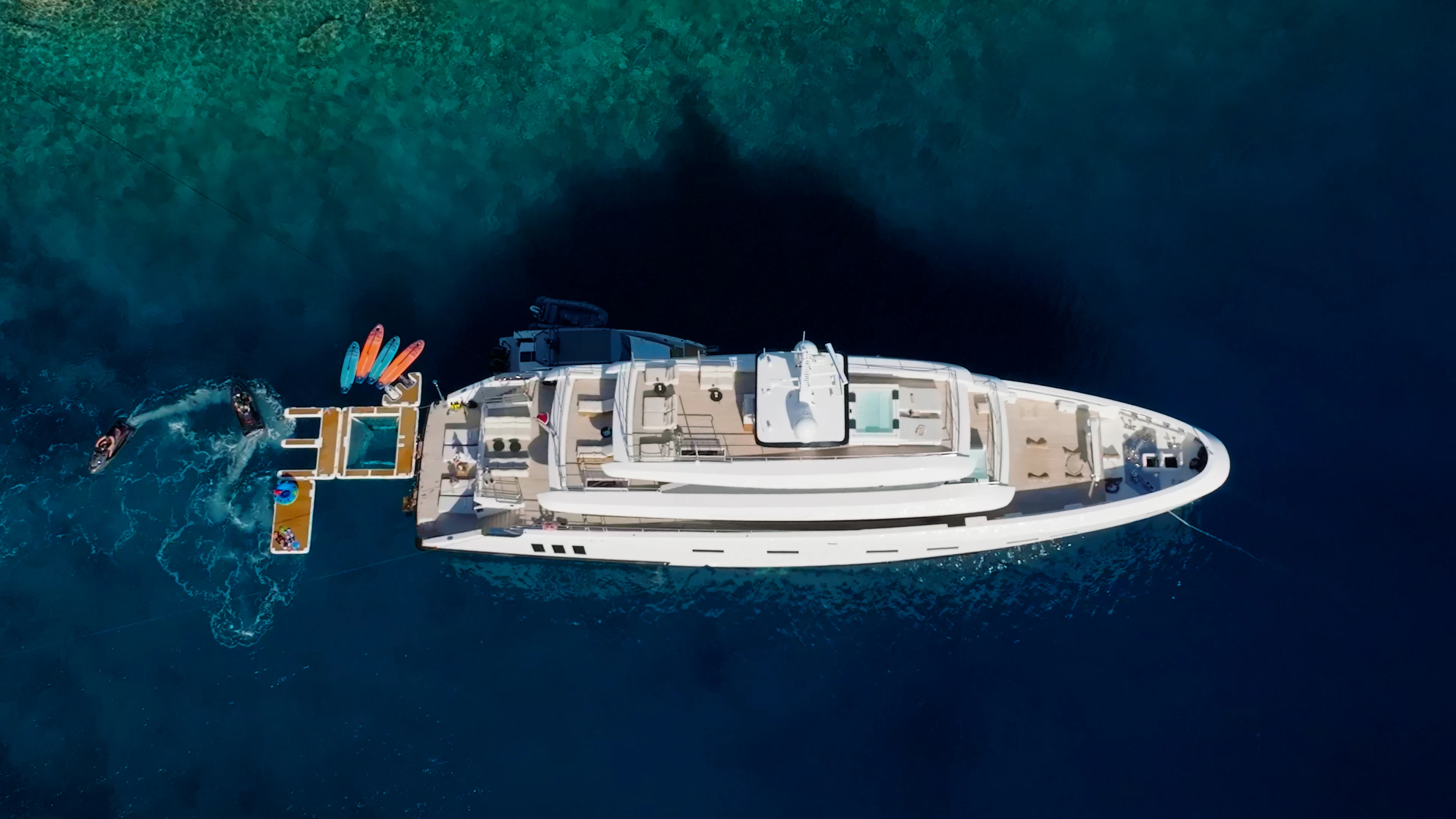 a boat in the water aboard RENATA Yacht for Charter
