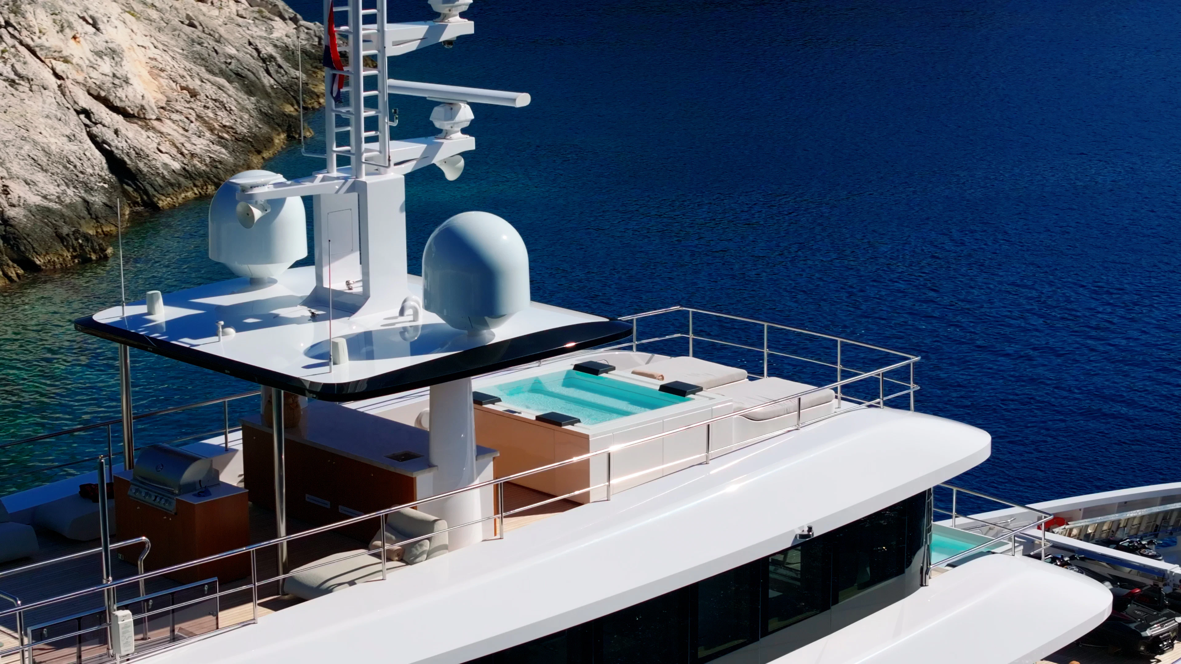 a boat on the water aboard RENATA Yacht for Charter