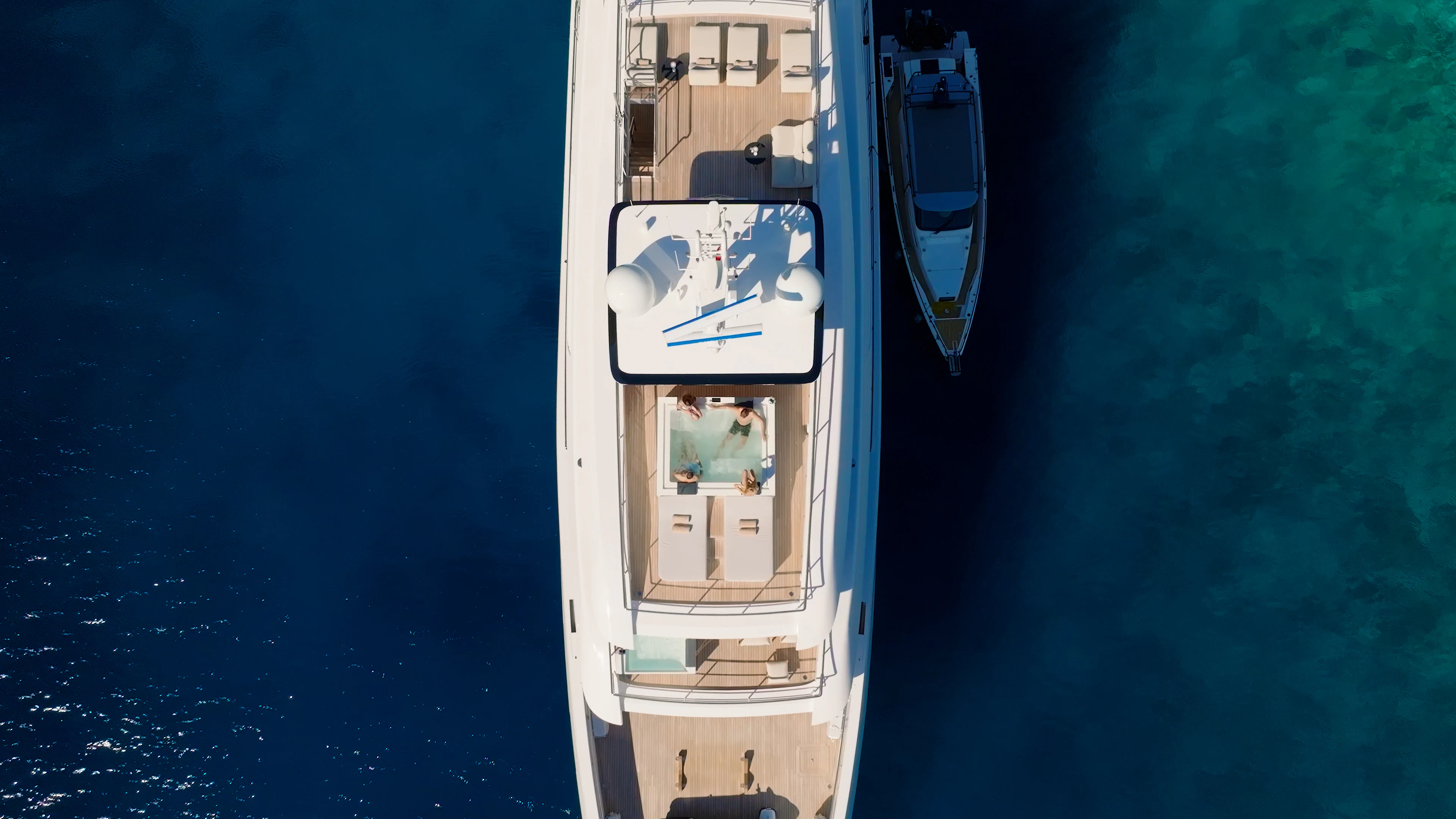 a boat on the water aboard RENATA Yacht for Charter