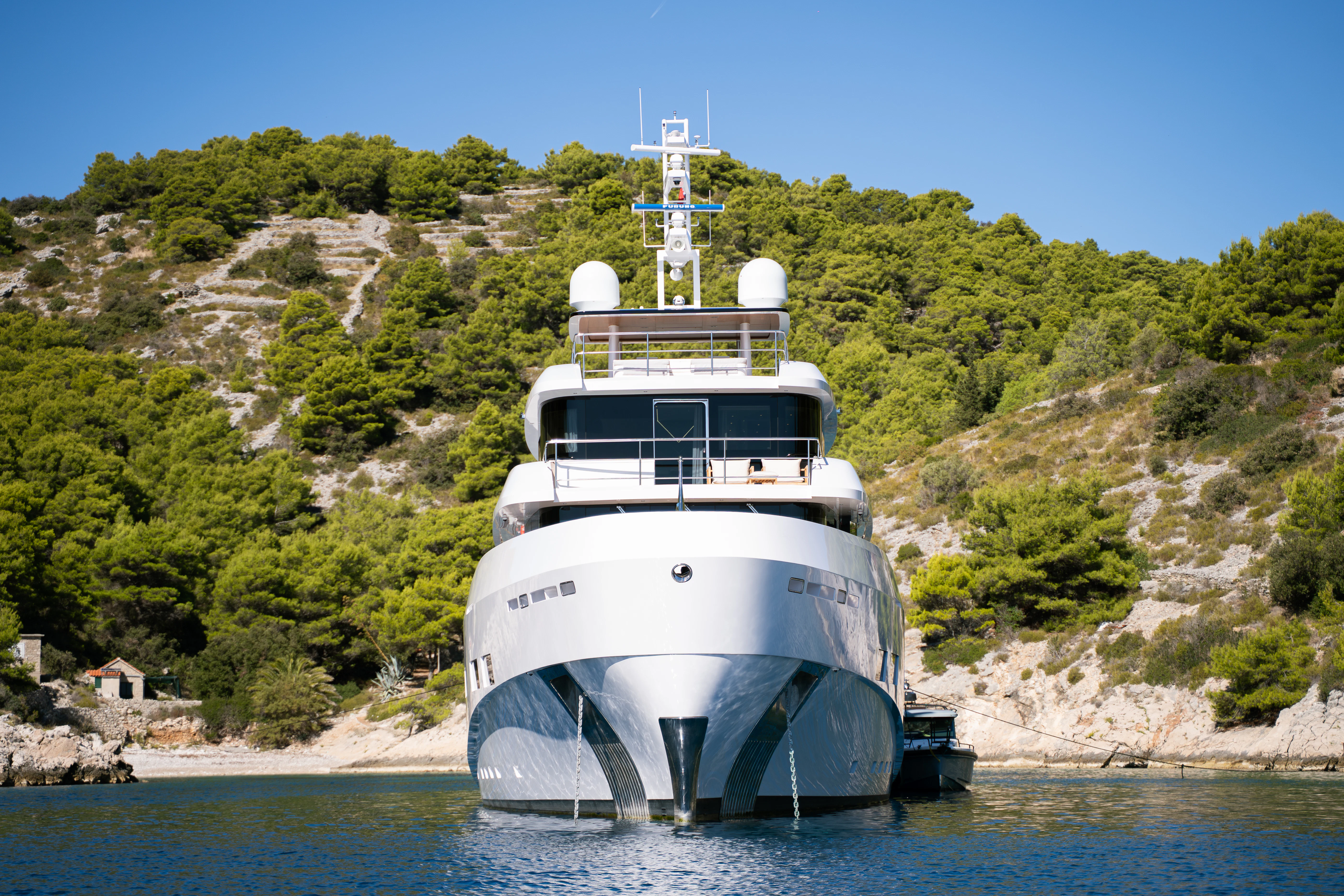 a boat on the water aboard RENATA Yacht for Charter