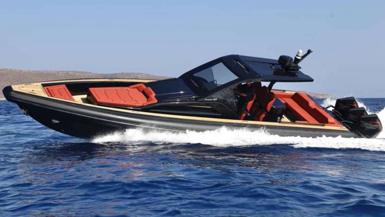 a boat with a pilot aboard DEEP BLUE Yacht for Charter