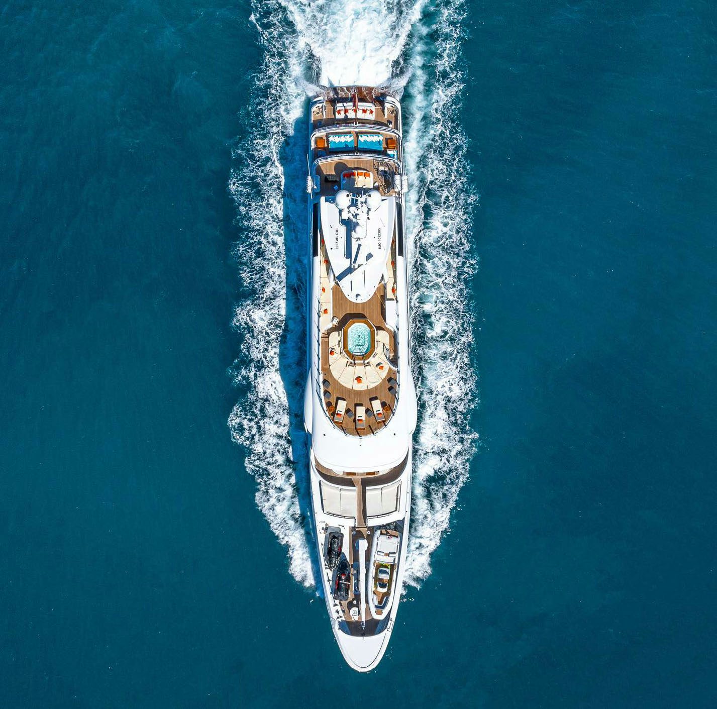 a couple of boats in the water aboard DEEP BLUE Yacht for Charter