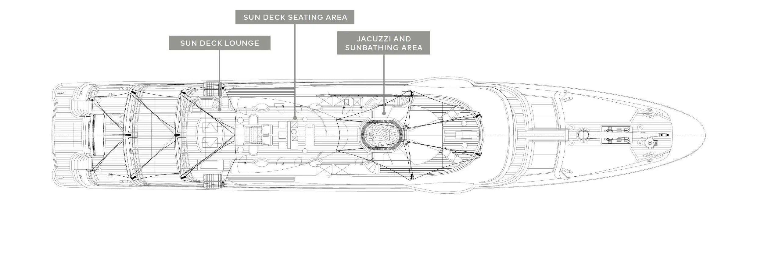 diagram aboard DEEP BLUE Yacht for Charter