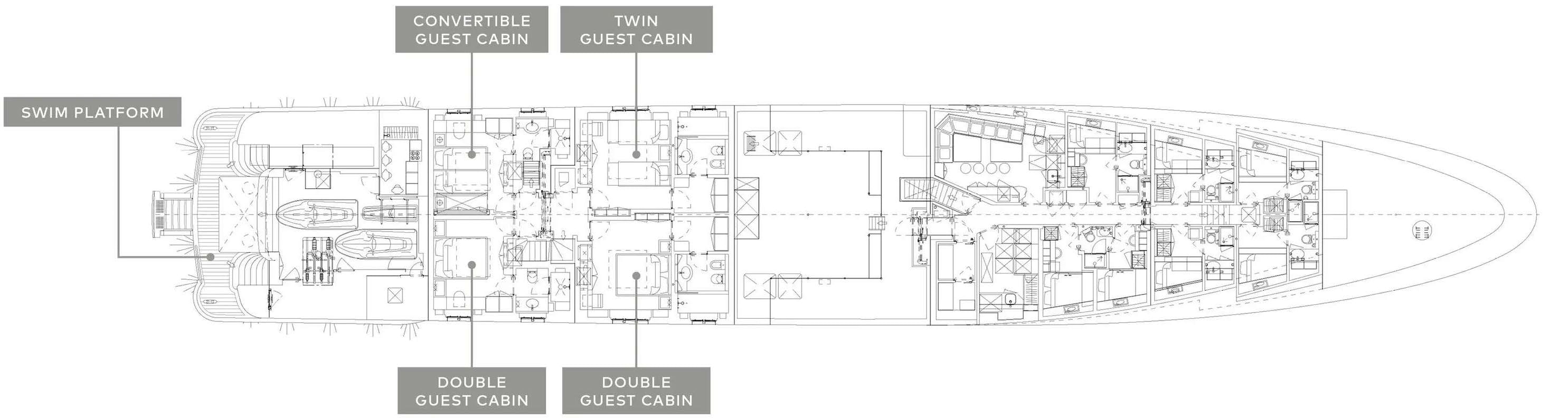 diagram aboard DEEP BLUE Yacht for Charter