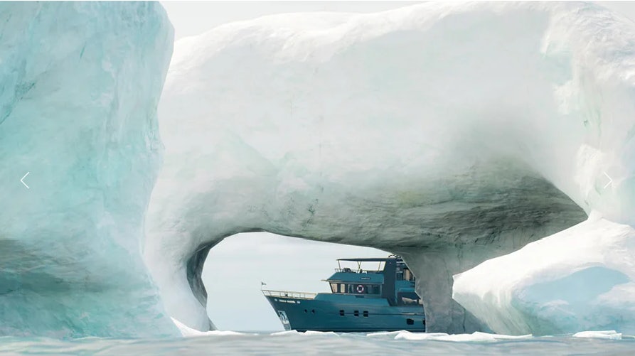 a boat in the water aboard DOGGERSBANK 105 OFFSHORE Yacht for Sale