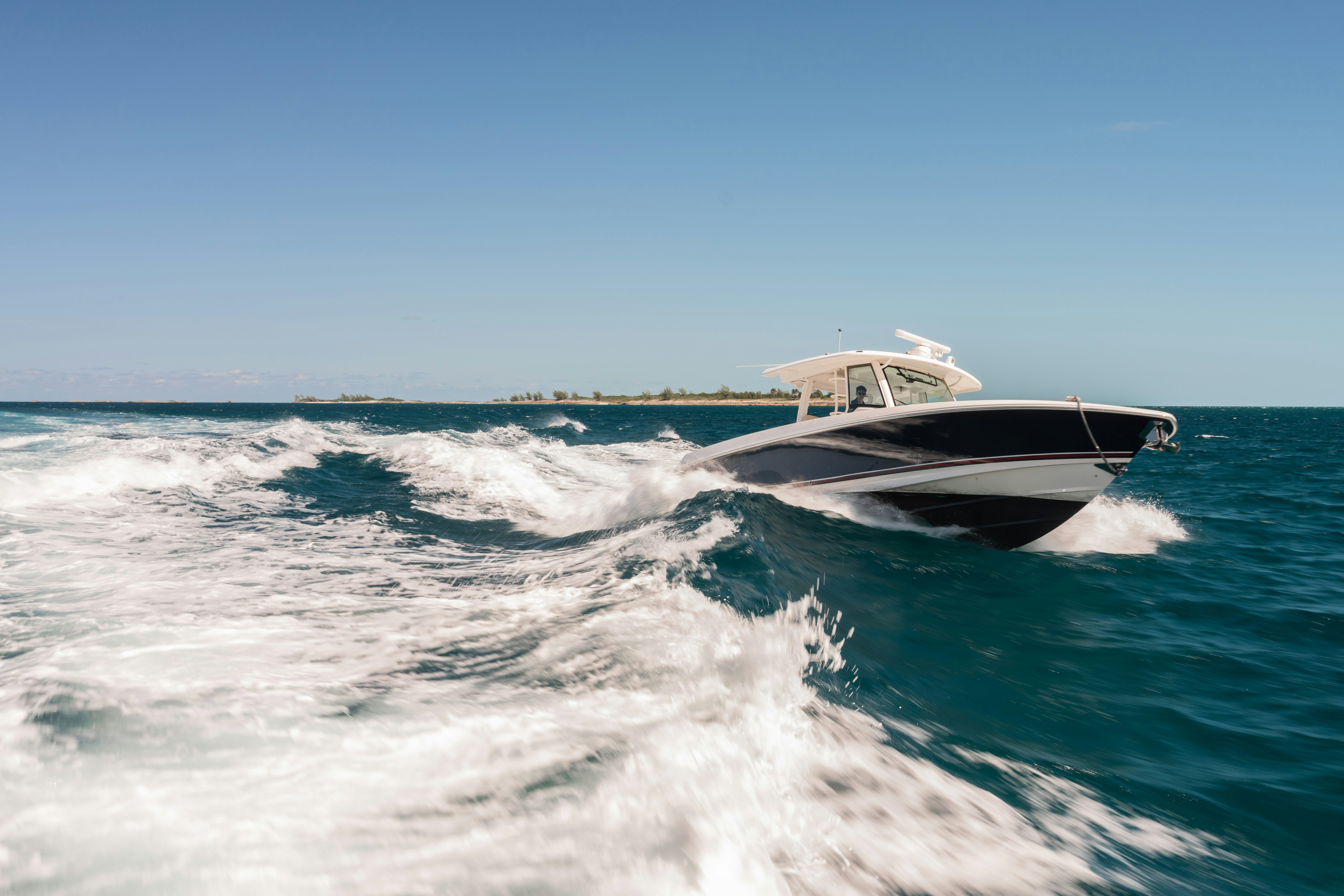 a boat on the water aboard SUMMERDANCE Yacht for Charter