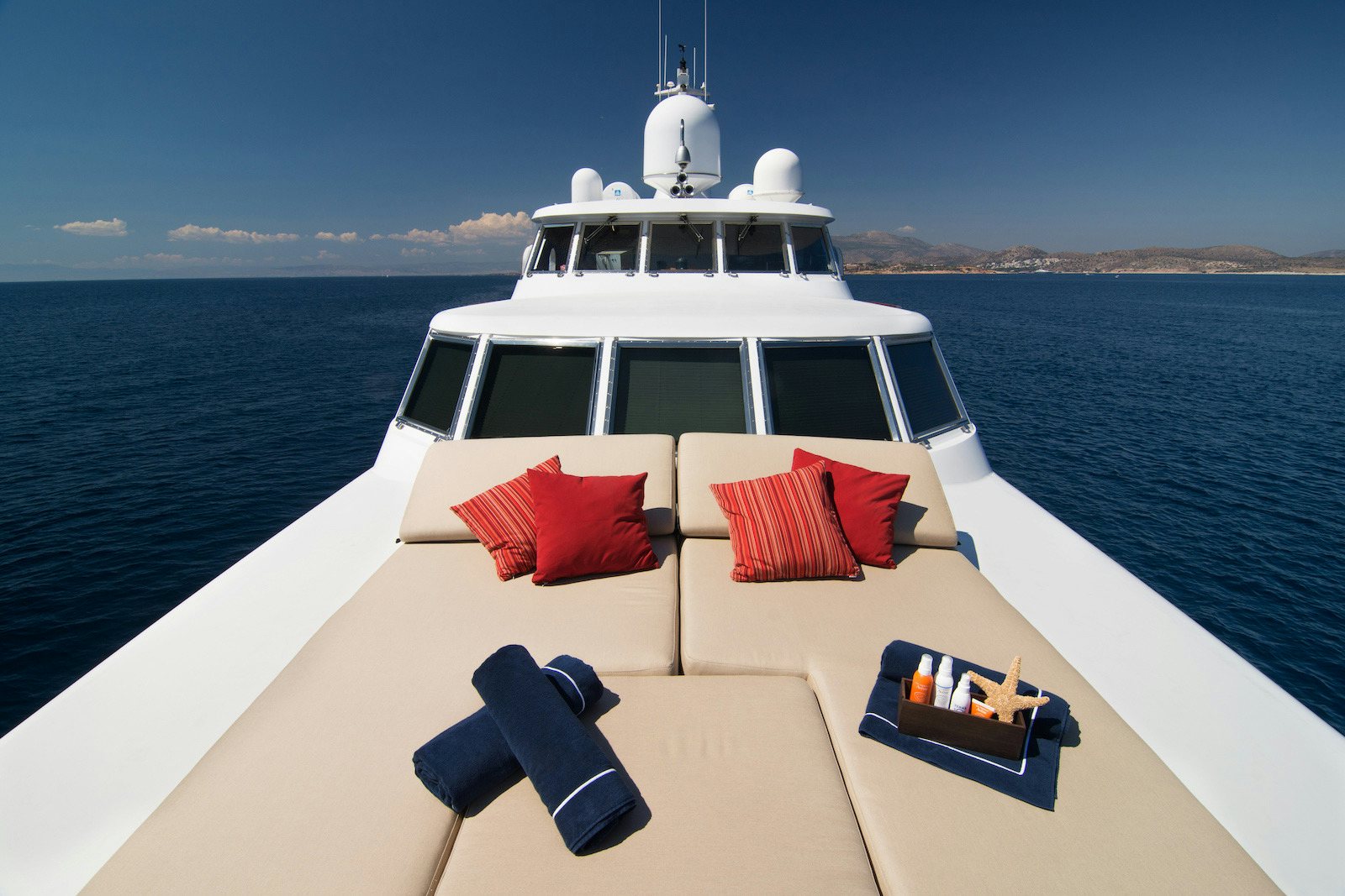 a boat on the water aboard PARVATI Yacht for Sale