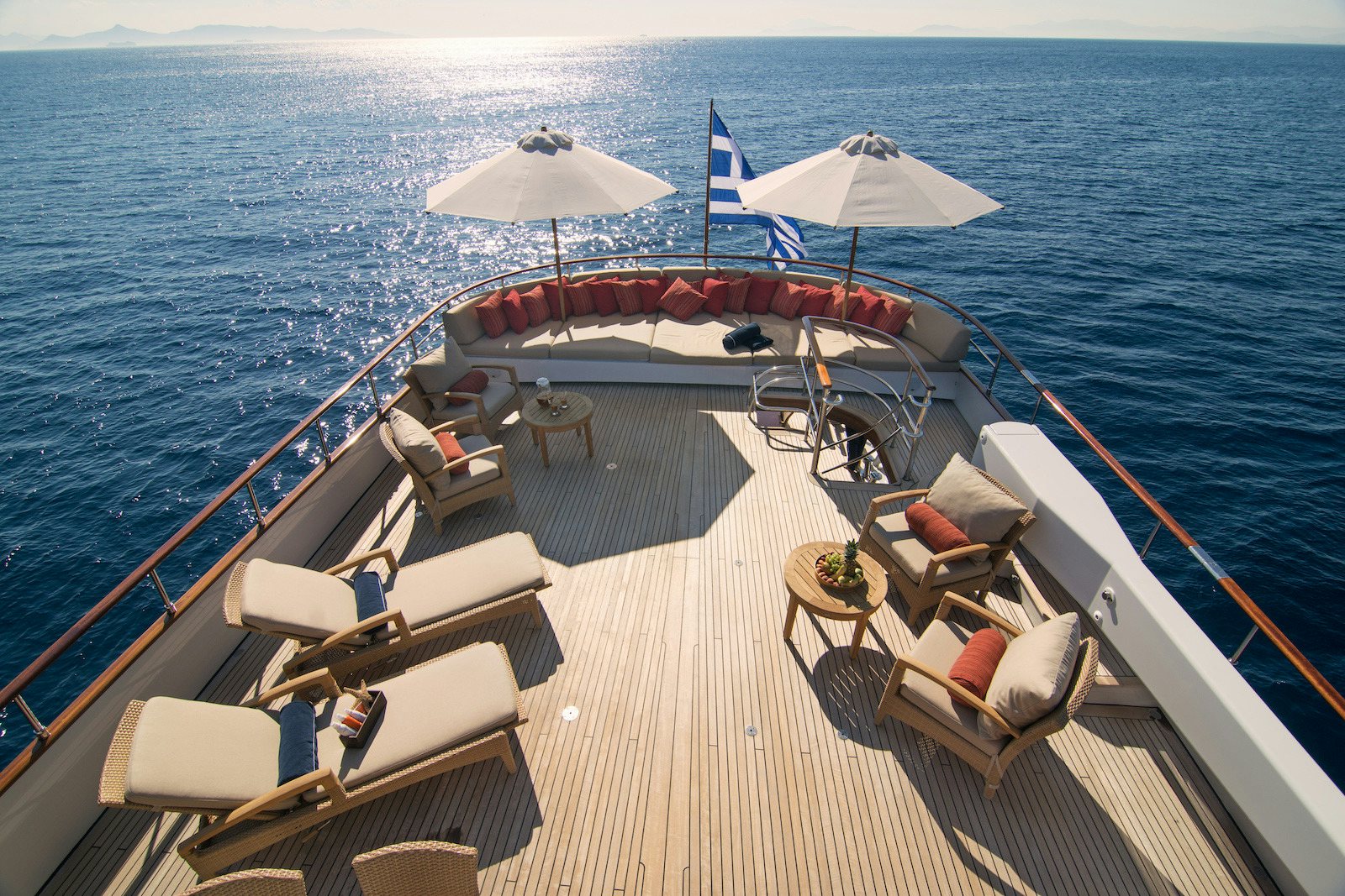 a boat on the water aboard PARVATI Yacht for Sale