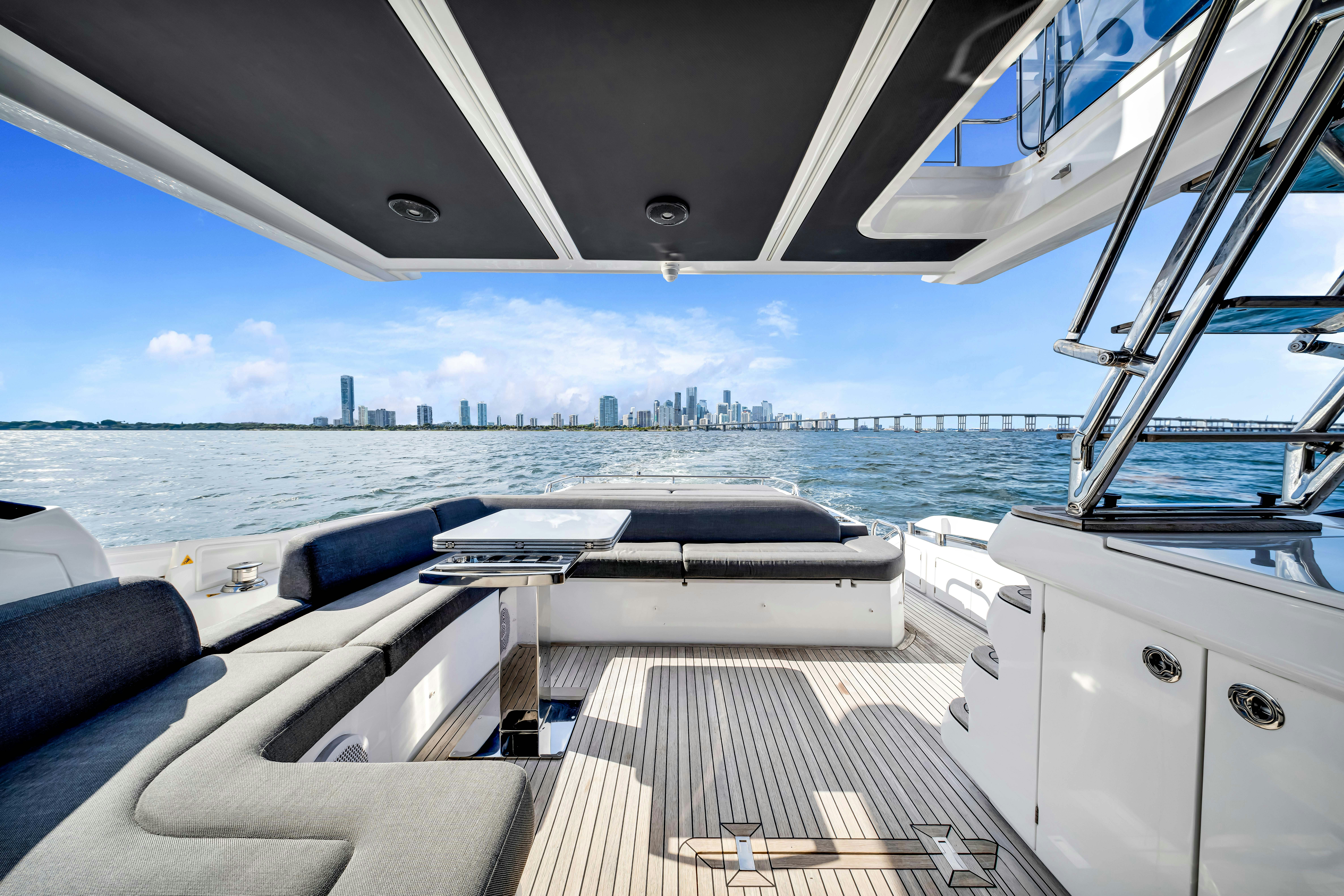 a boat on the water aboard AMF Yacht for Sale