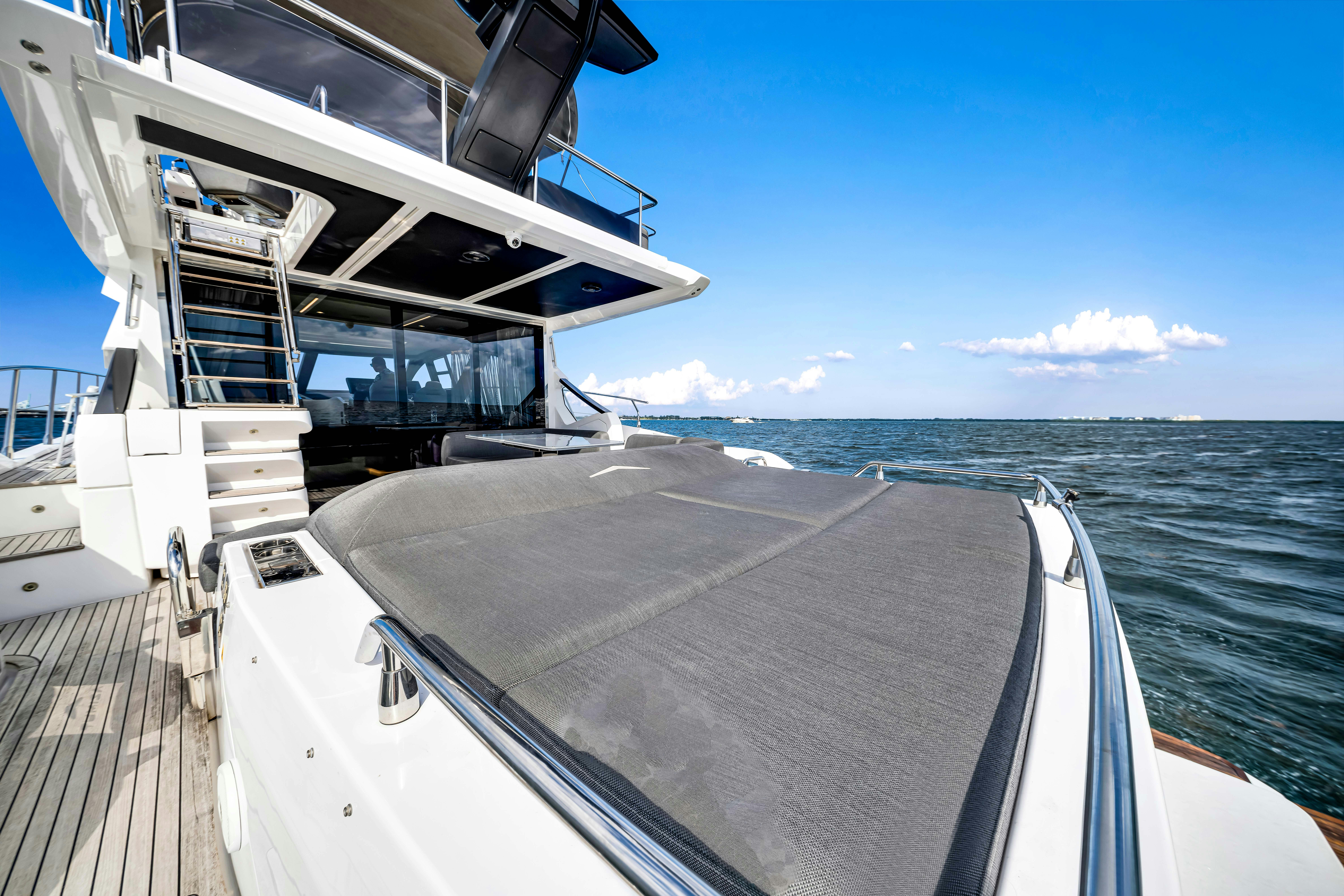 a boat on the water aboard AMF Yacht for Sale