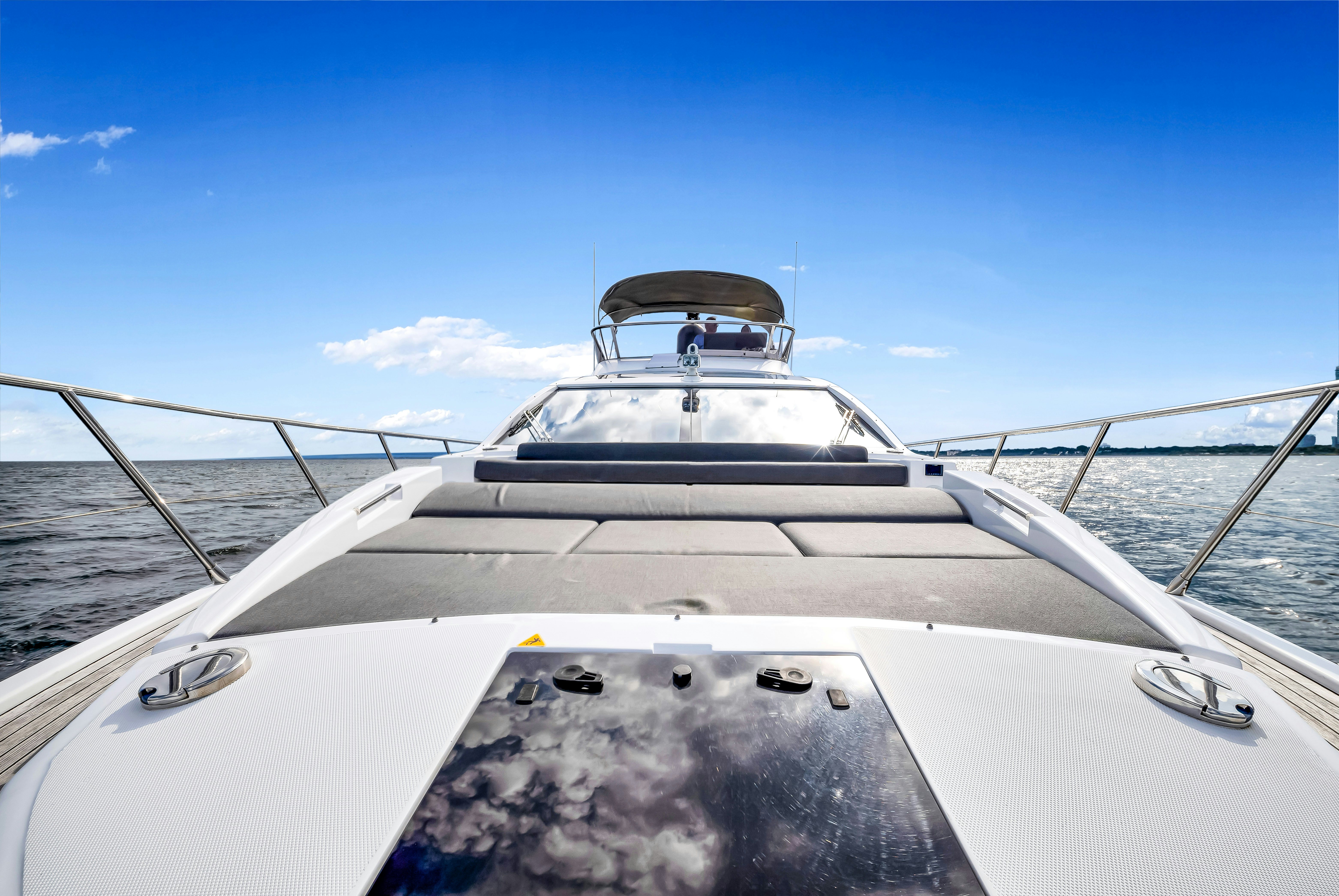 a boat on the water aboard AMF Yacht for Sale