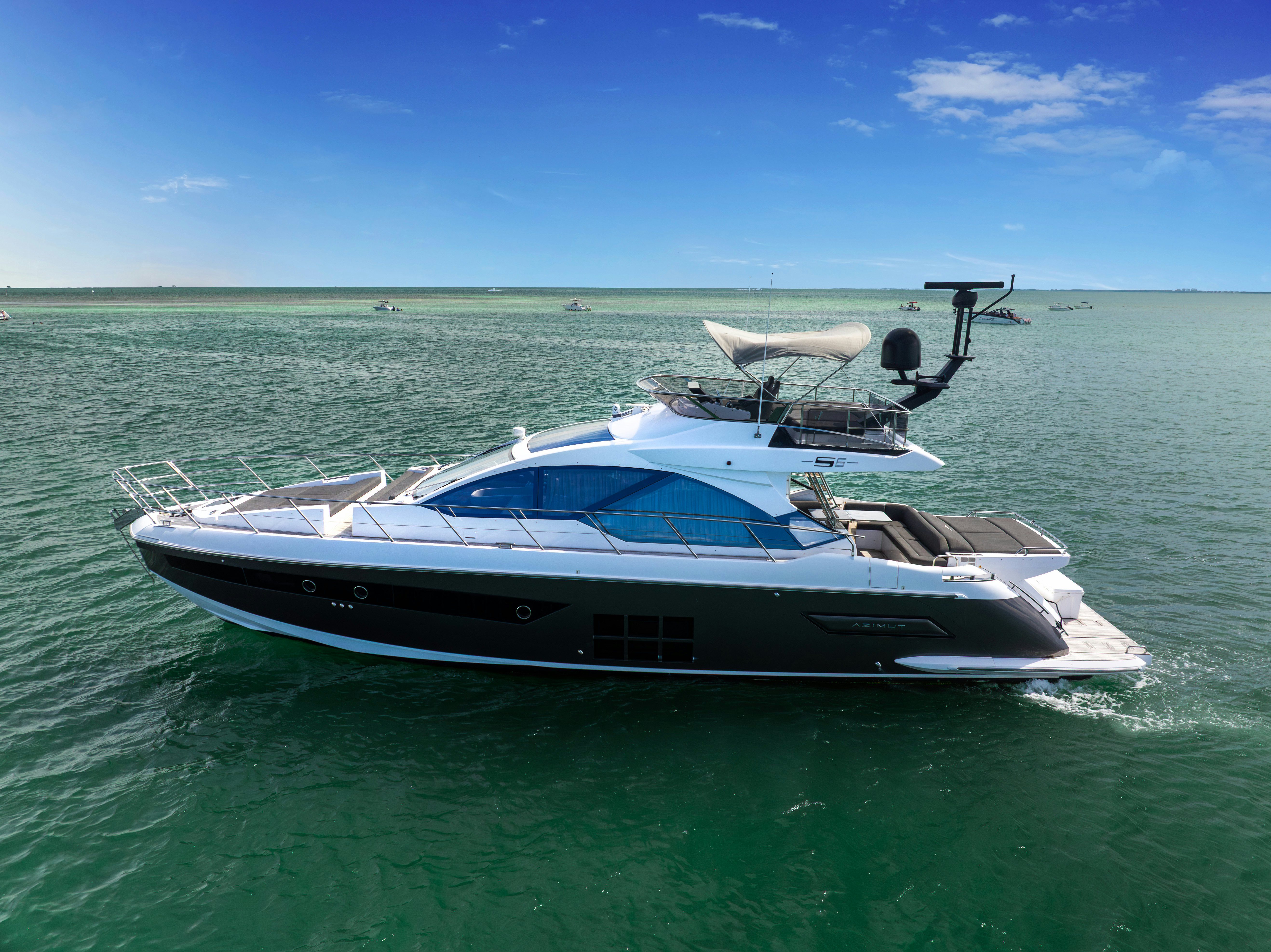 a boat in the water aboard AMF Yacht for Sale