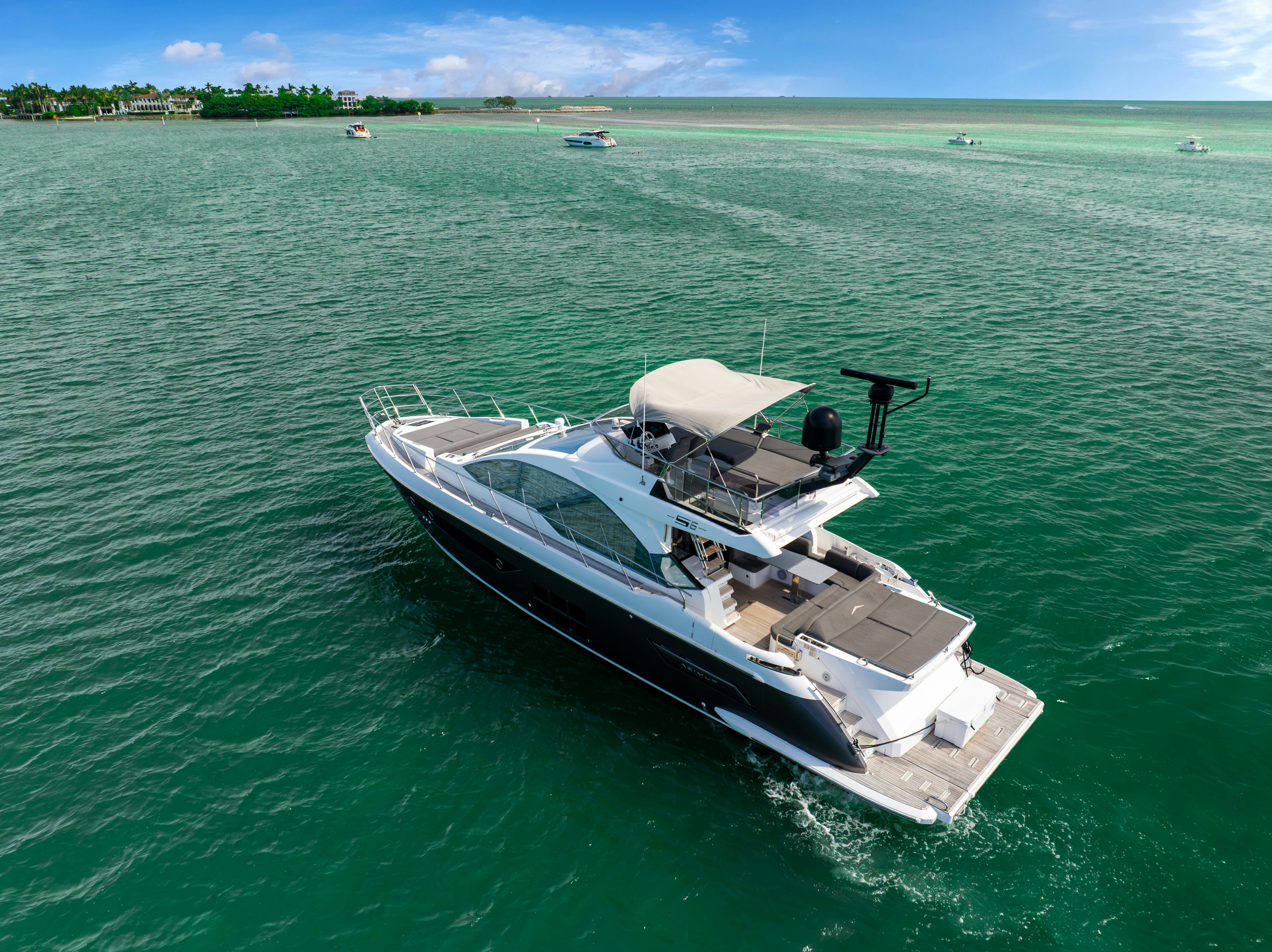 a boat in the water aboard AMF Yacht for Sale