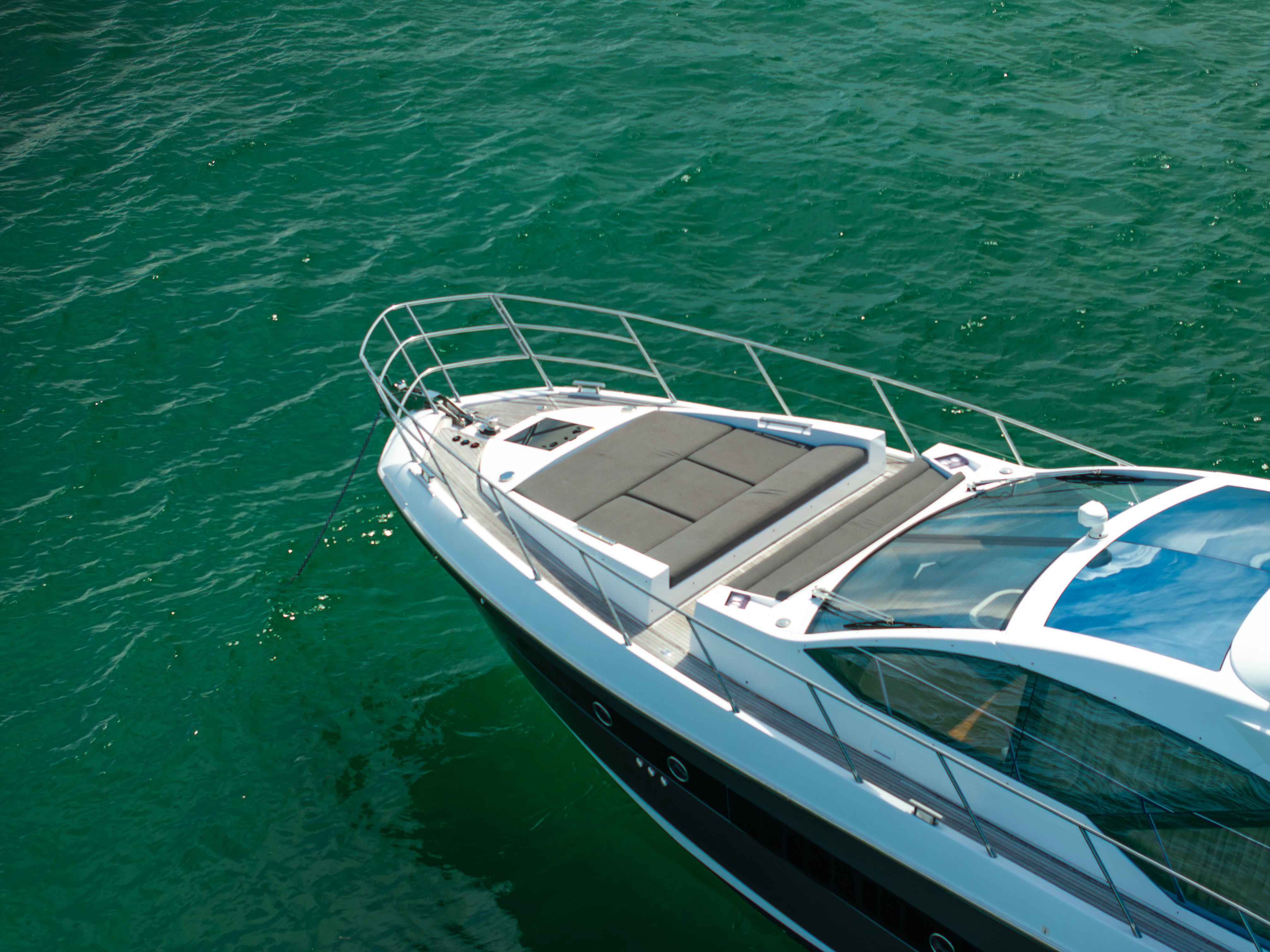 a boat in the water aboard AMF Yacht for Sale