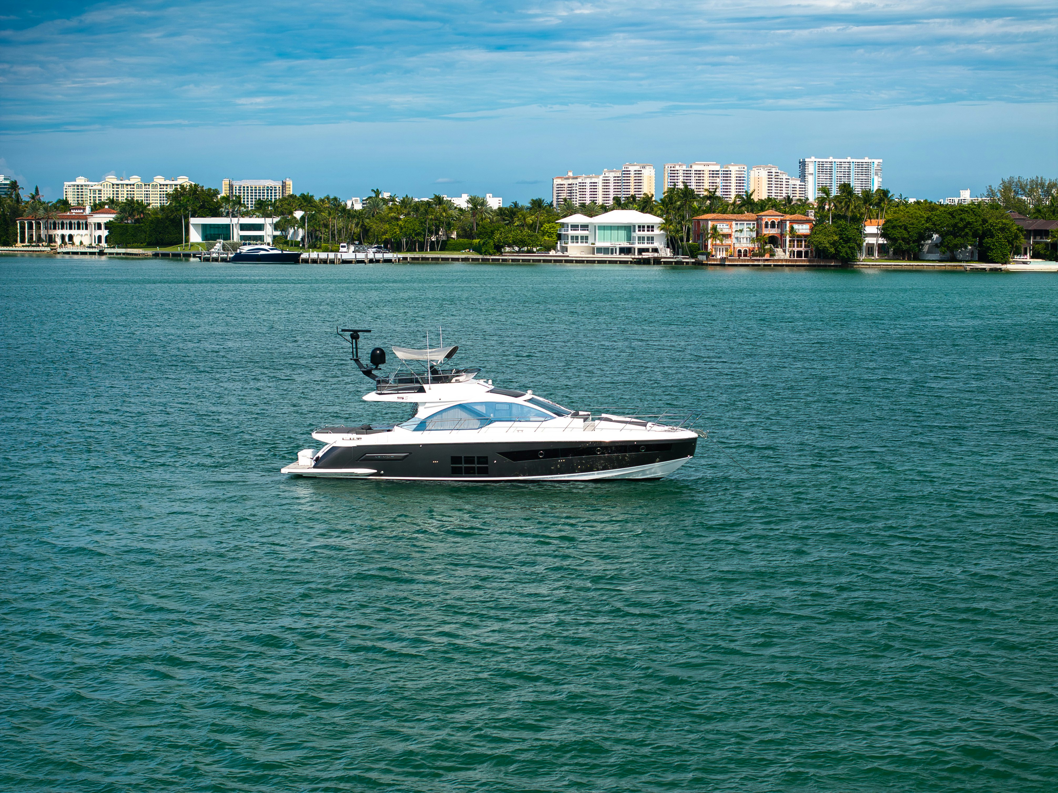 a boat in the water aboard AMF Yacht for Sale