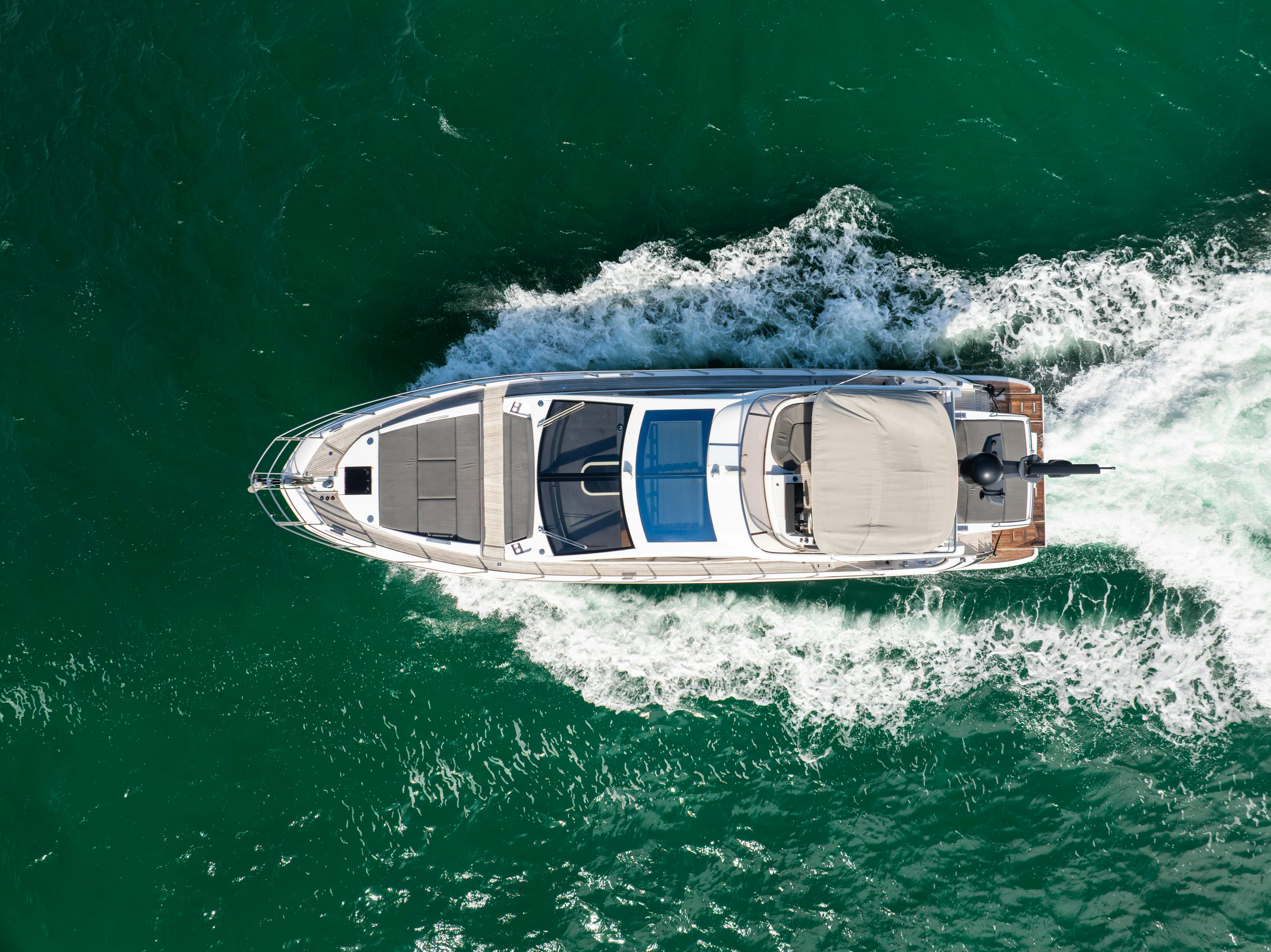 a boat in the water aboard AMF Yacht for Sale