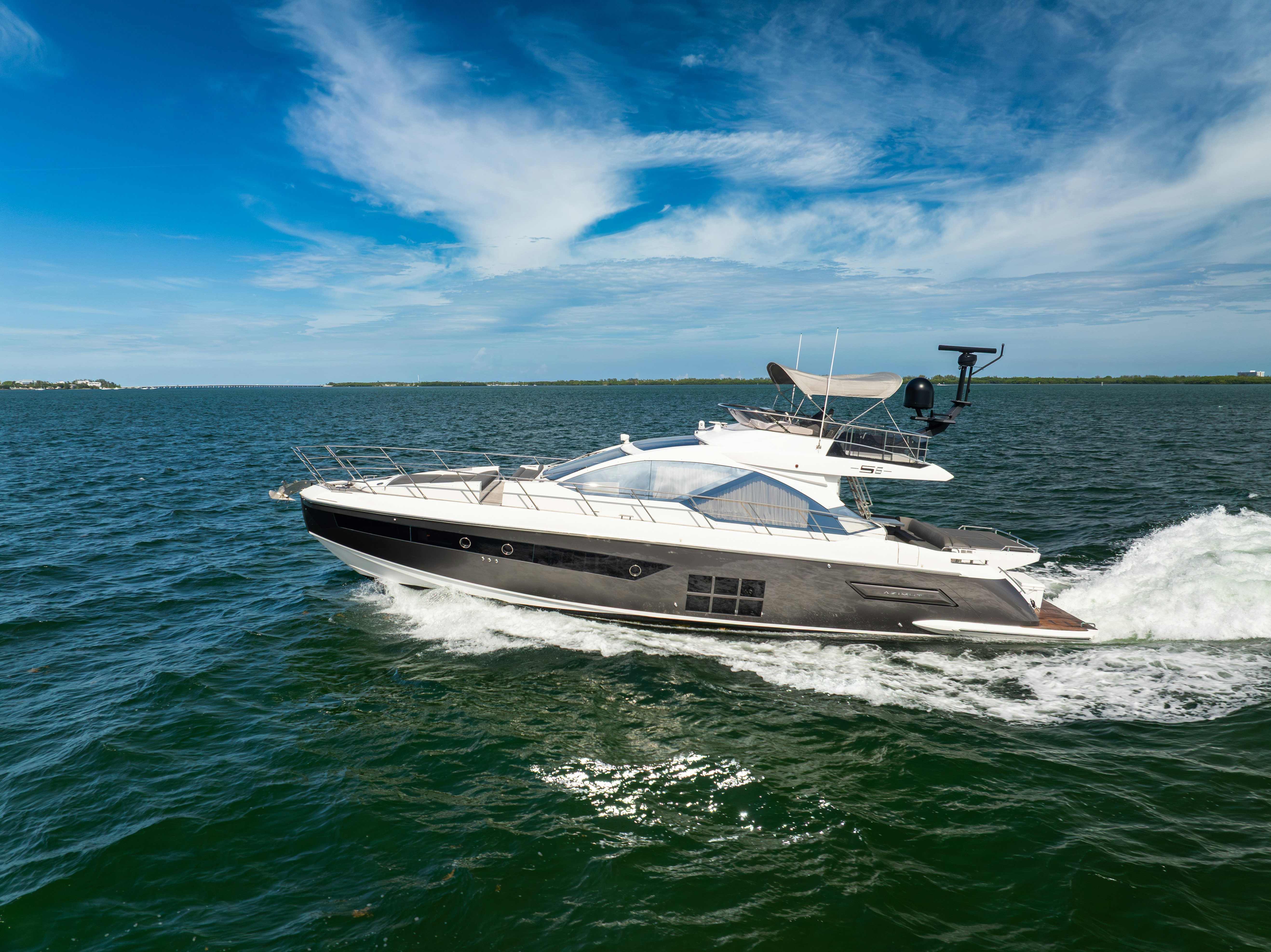 a boat in the water aboard AMF Yacht for Sale