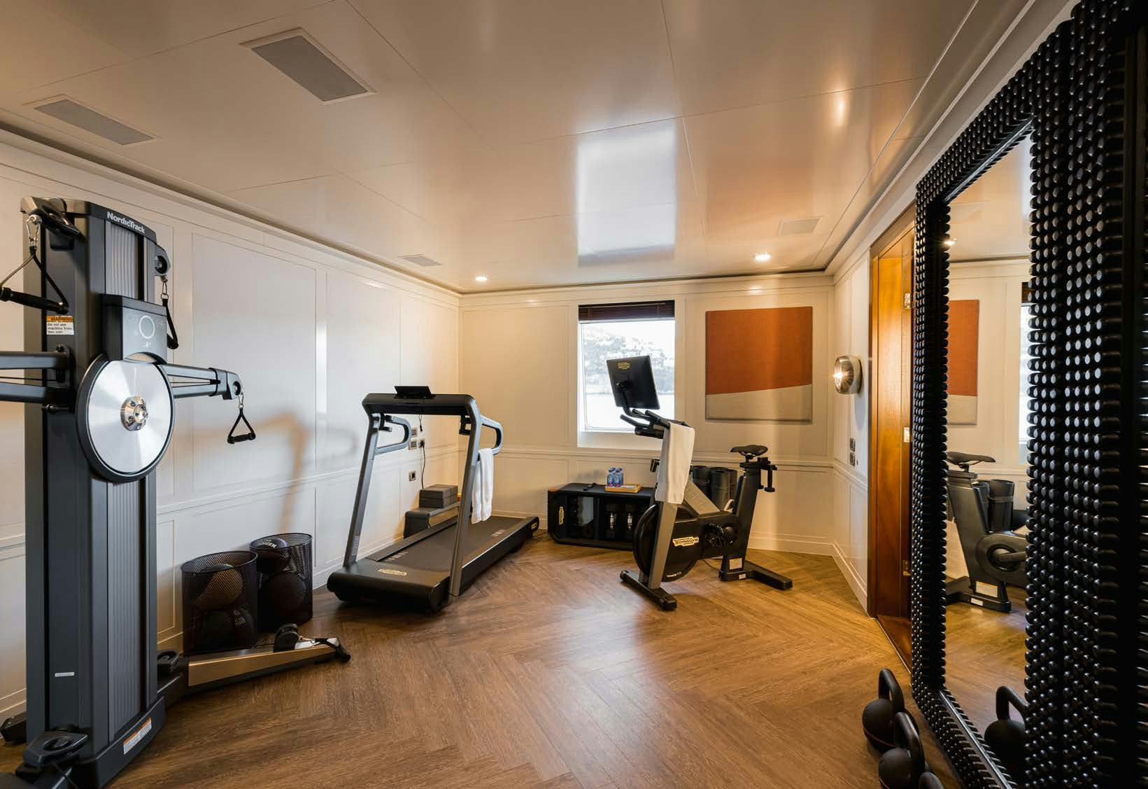 a room with equipment and equipment aboard HBC Yacht for Sale