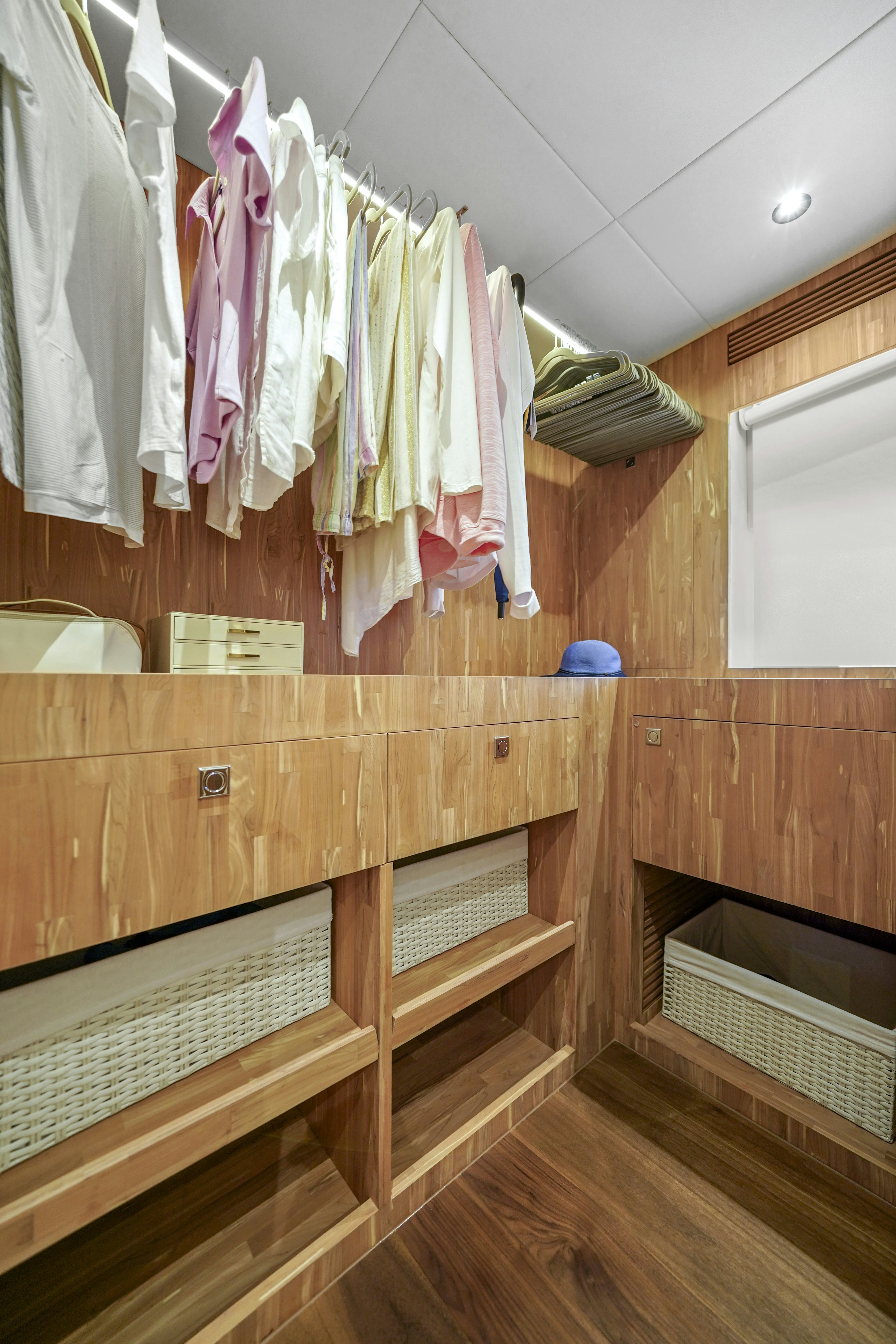 clothes on a swinger aboard MISS MICHELLE Yacht for Sale