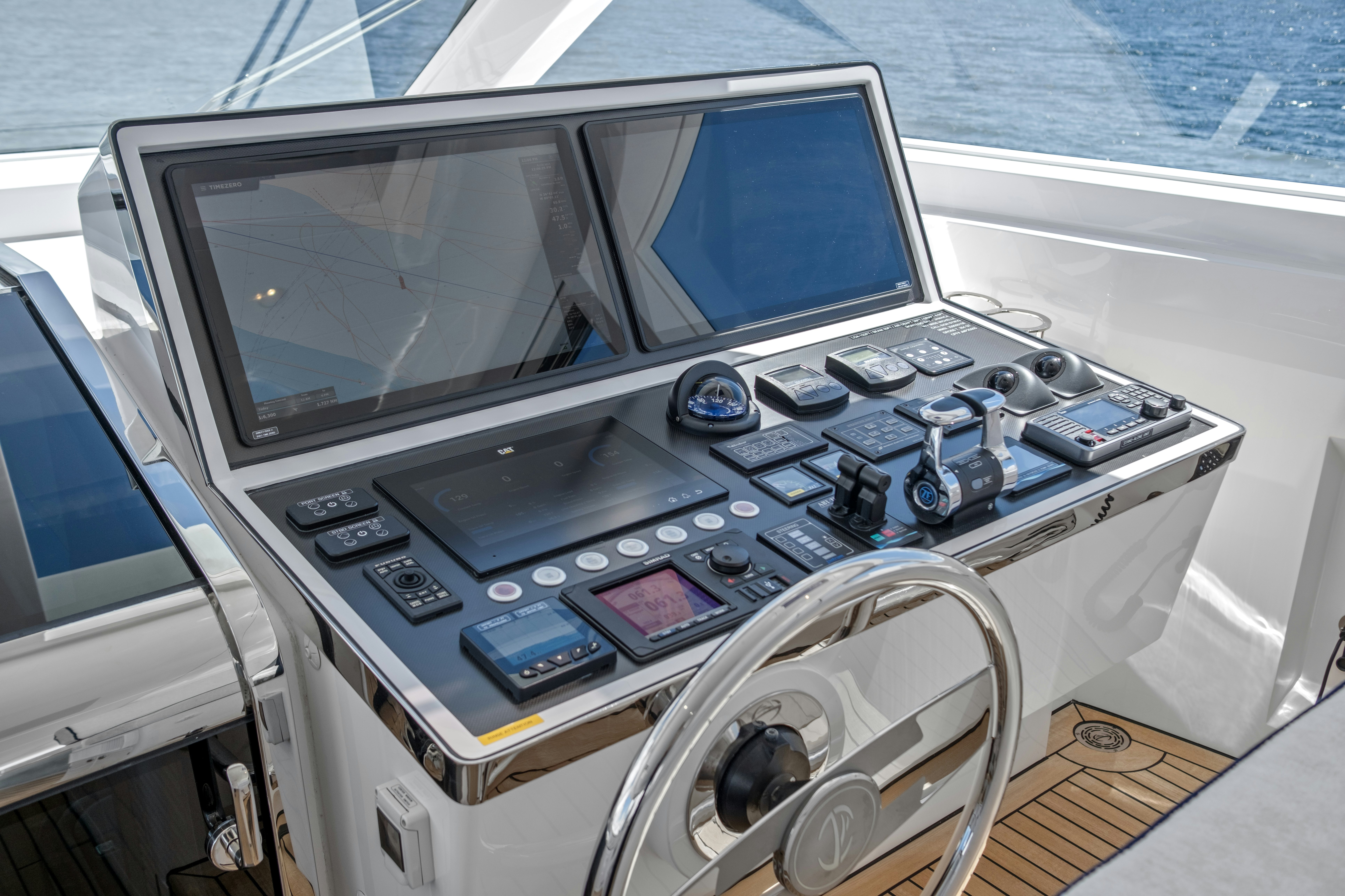 a cockpit of a plane aboard MISS MICHELLE Yacht for Sale
