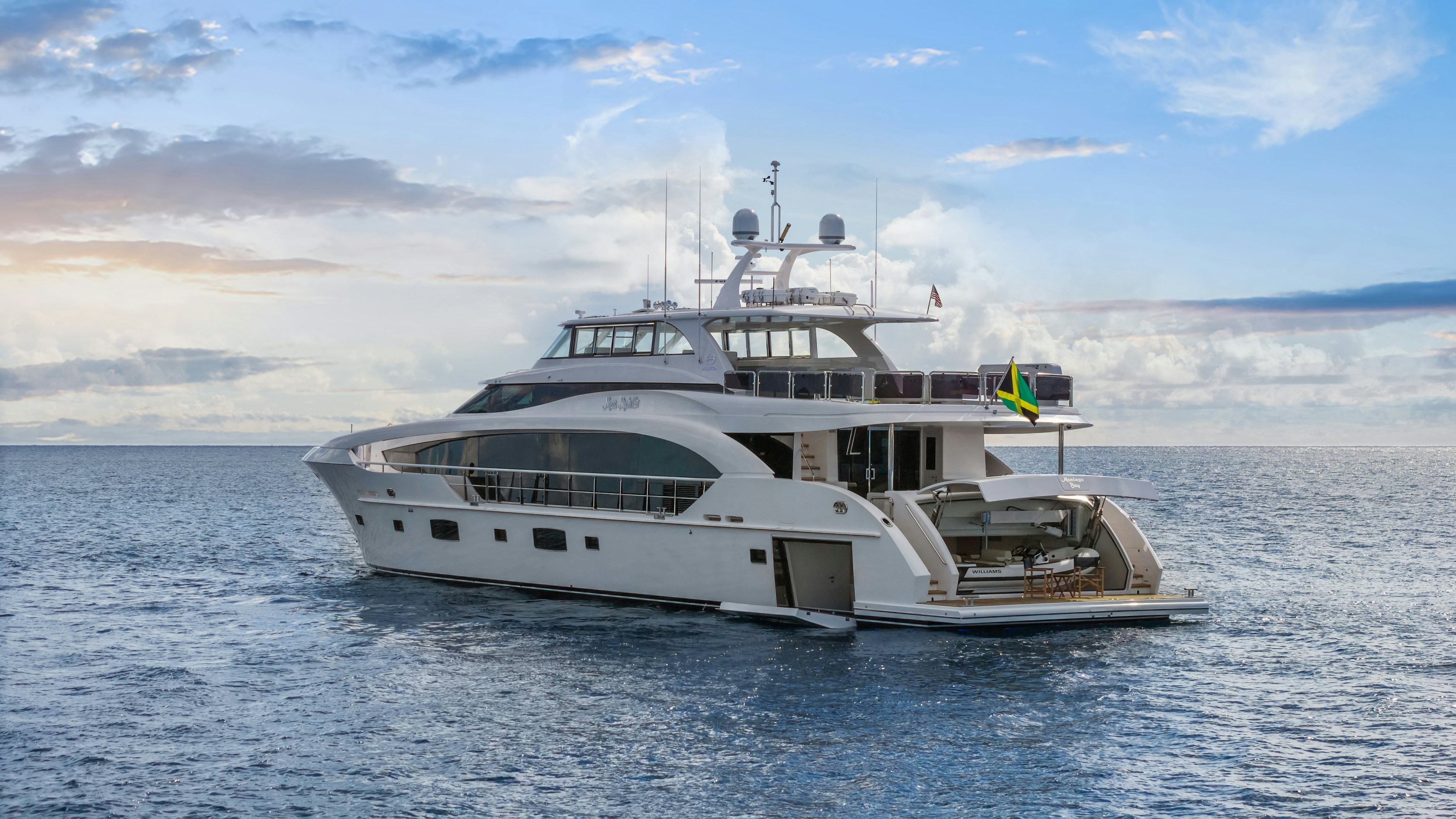 a boat in the water aboard MISS MICHELLE Yacht for Sale