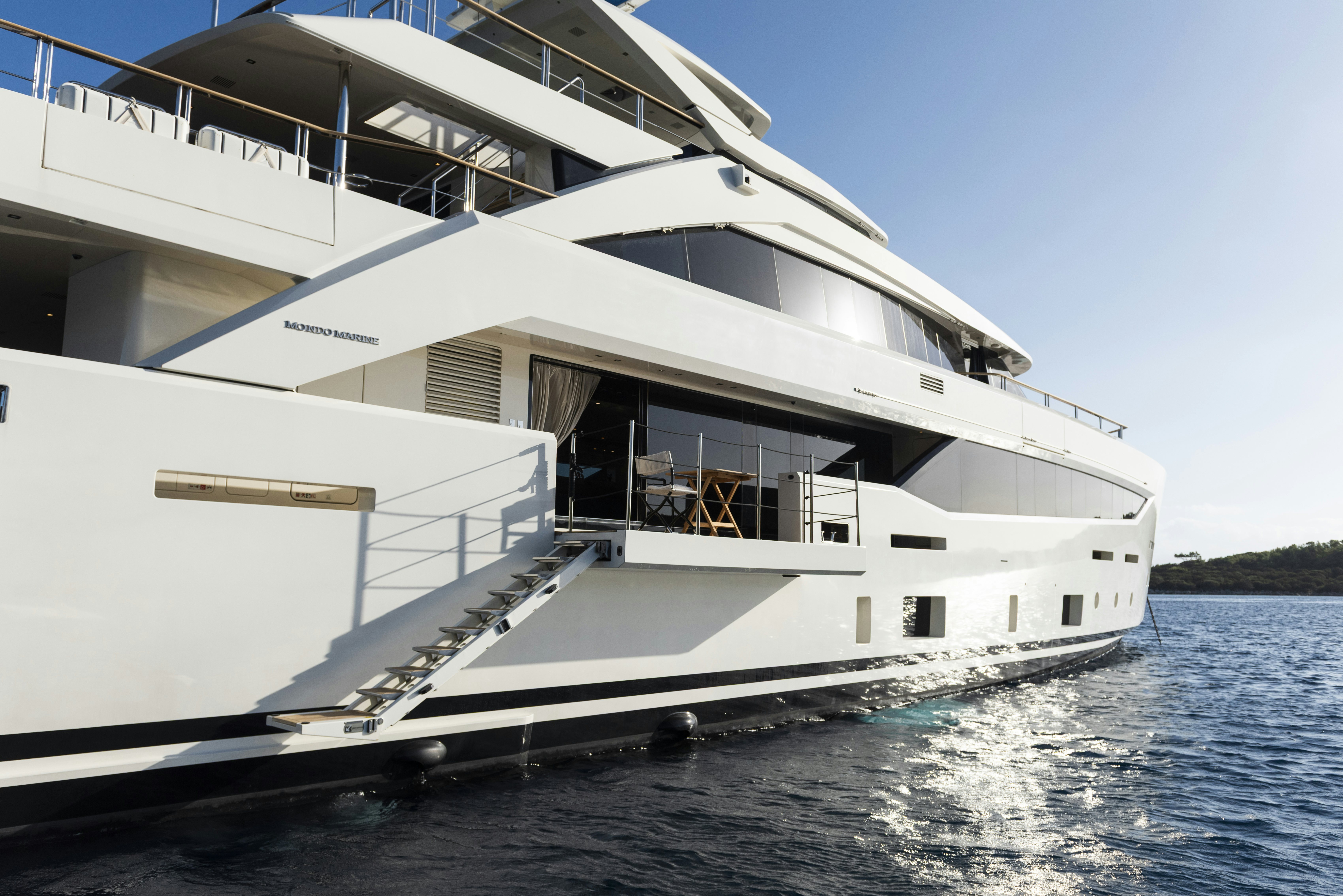 a boat on the water aboard SERENITY Yacht for Sale