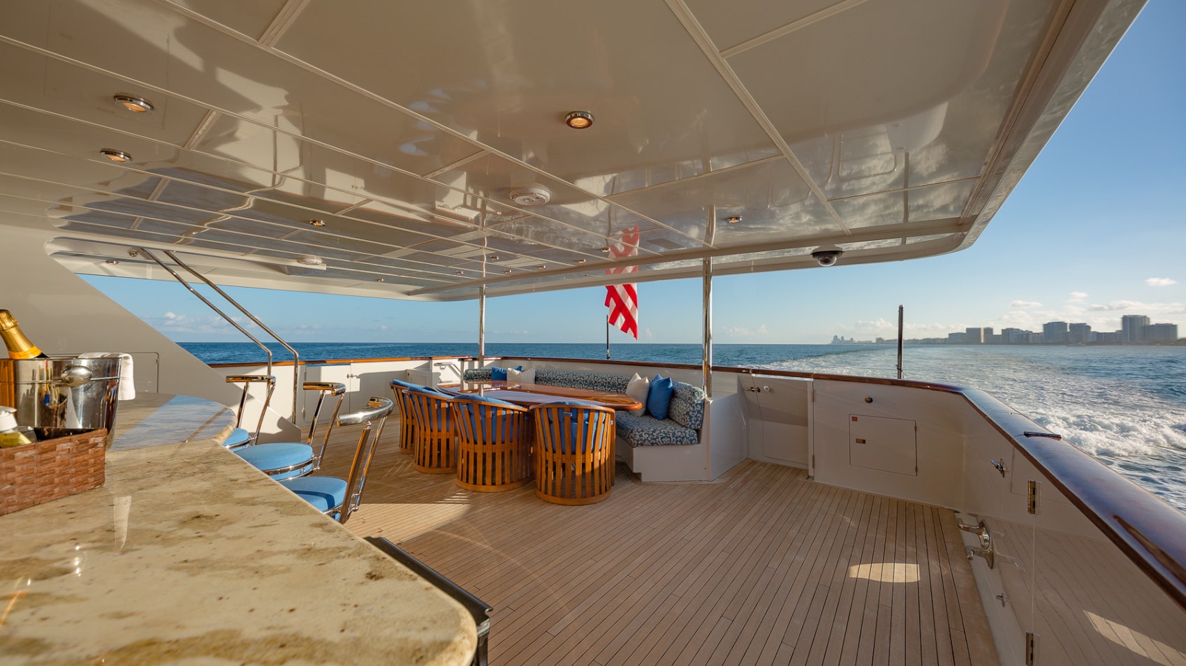 a boat on the water aboard I LOVE THIS BOAT Yacht for Sale