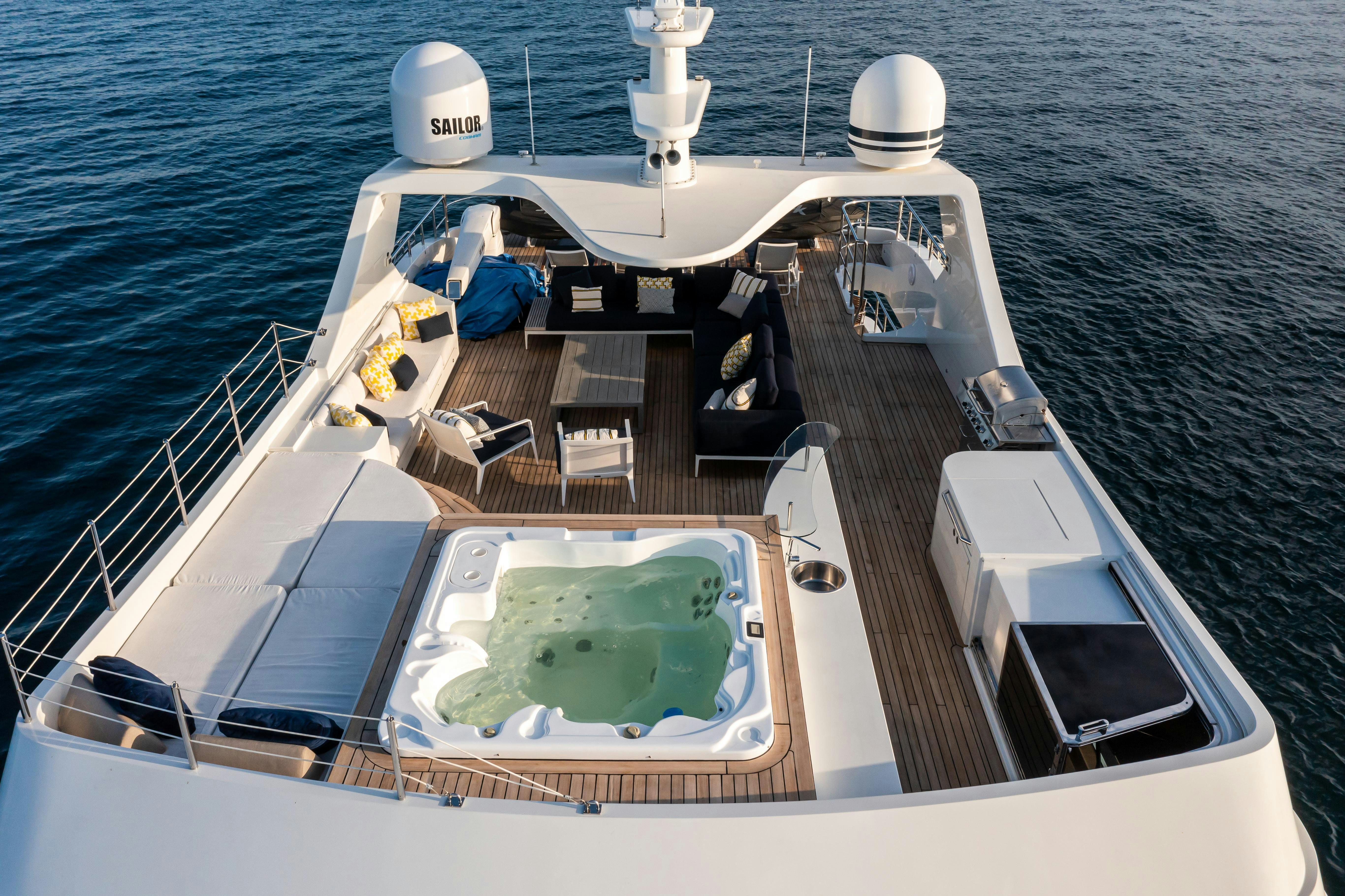 a boat on the water aboard SWEET CAROLINE Yacht for Charter