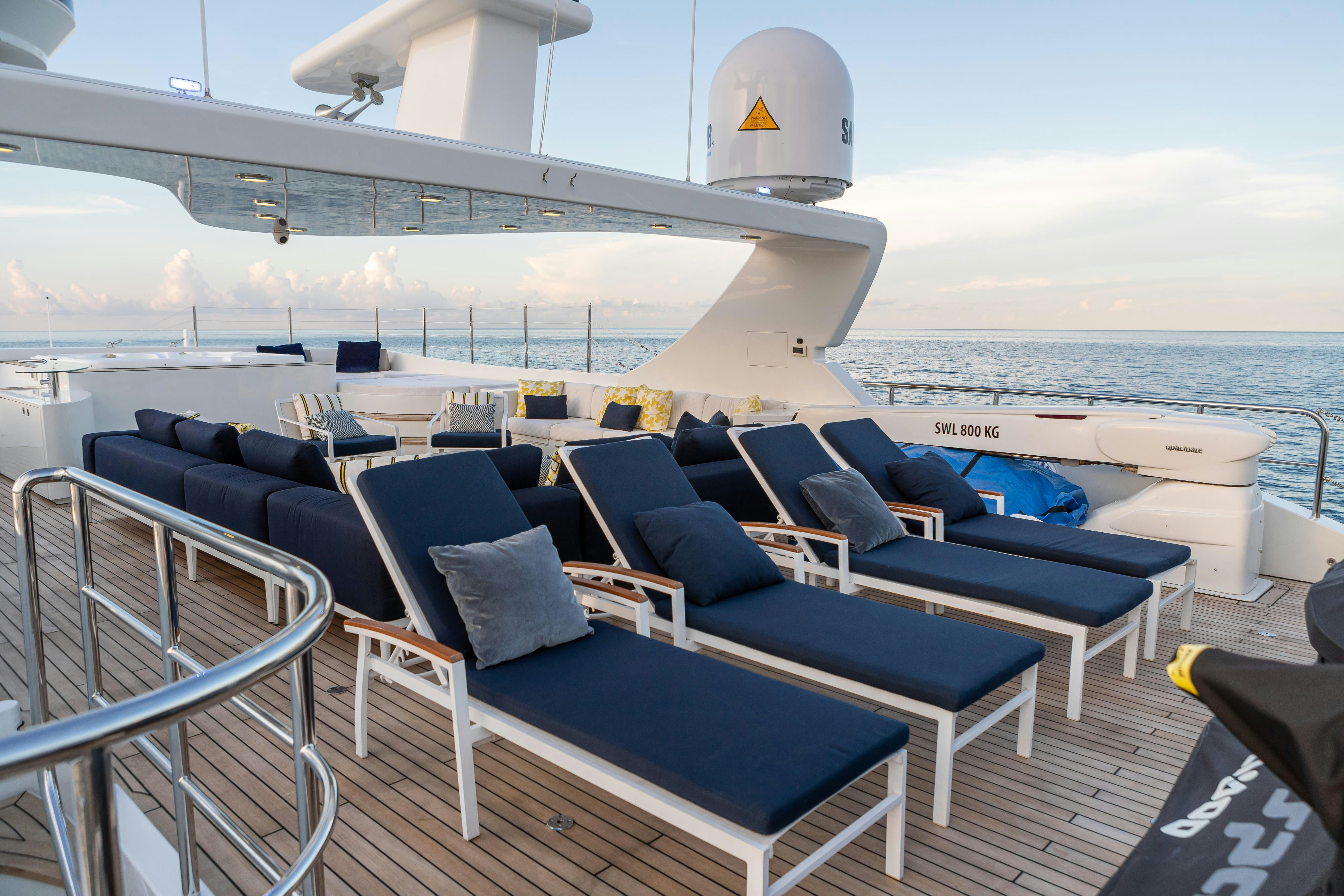 a boat on the water aboard SWEET CAROLINE Yacht for Charter