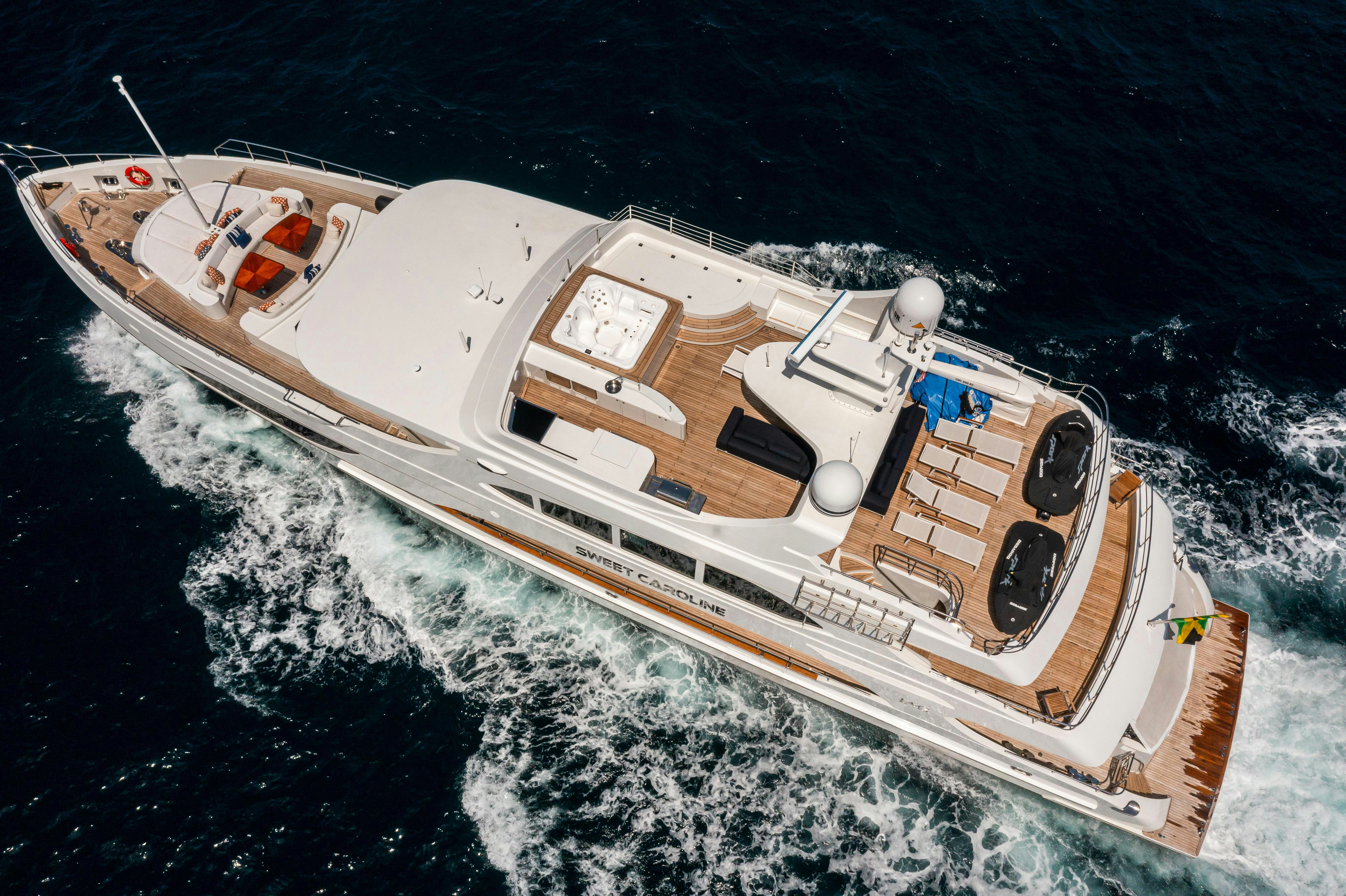 a ship on the water aboard SWEET CAROLINE Yacht for Charter