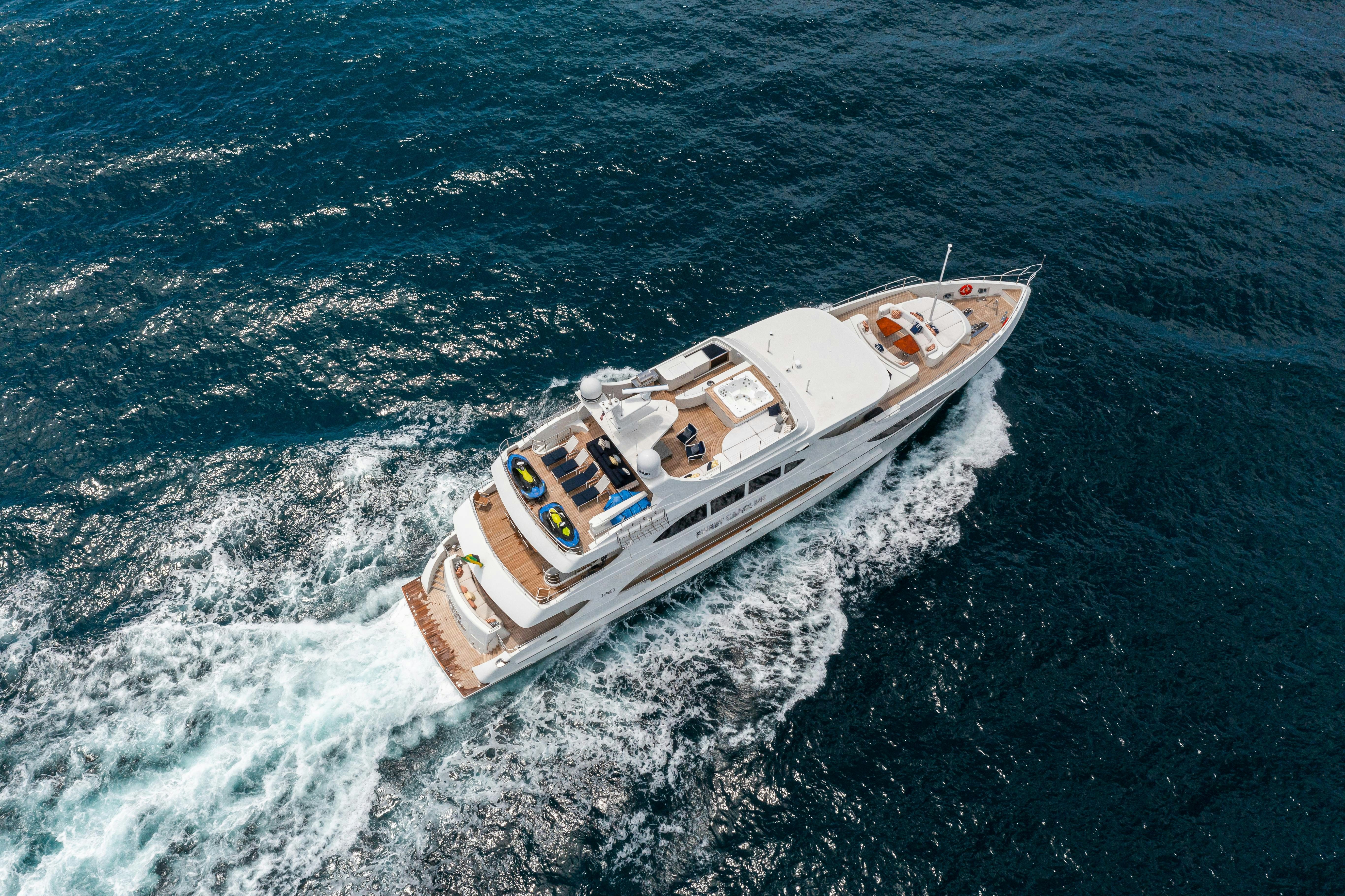 a boat in the water aboard SWEET CAROLINE Yacht for Charter