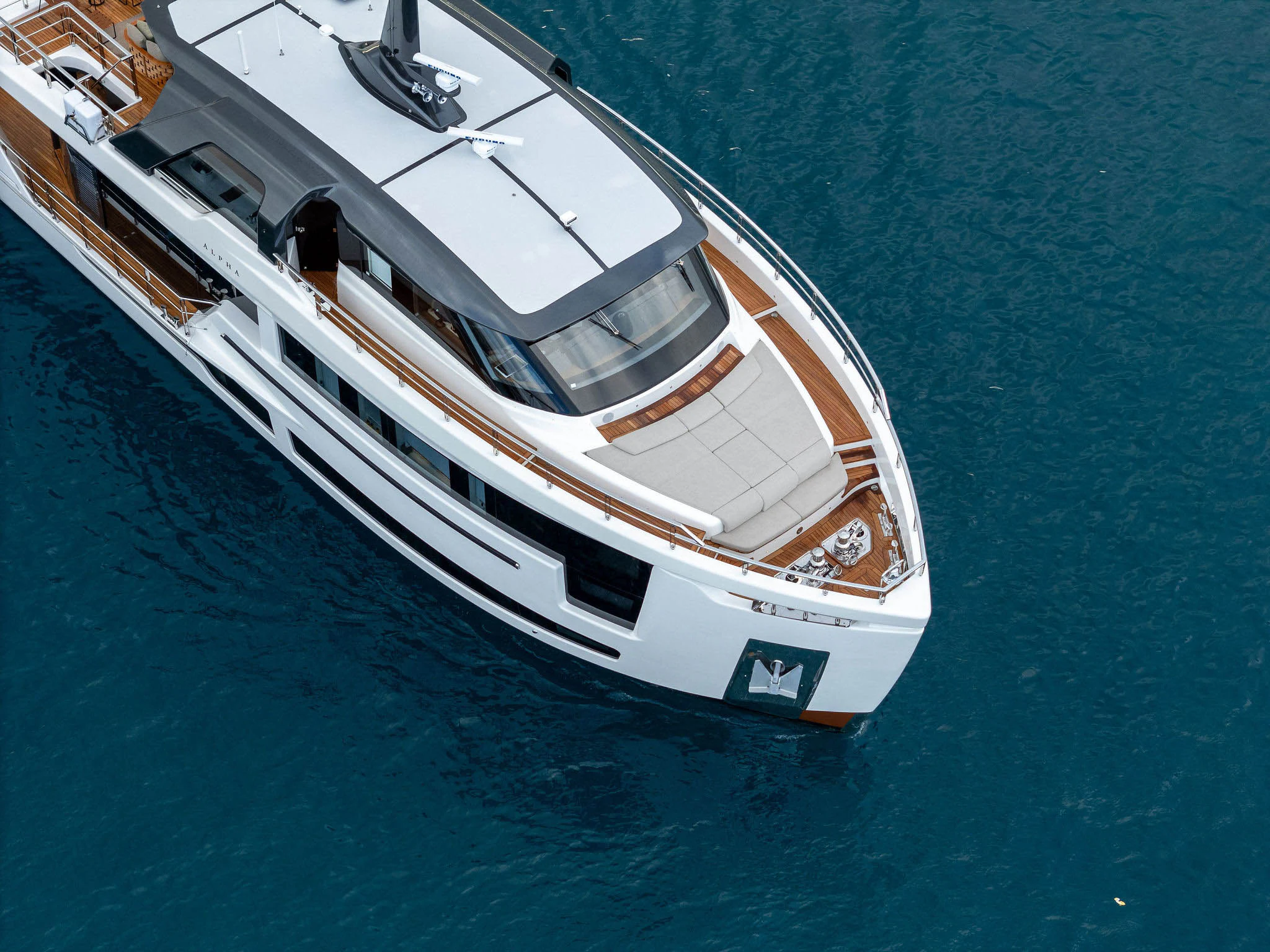 a boat on the water aboard ANDREIKA V Yacht for Charter