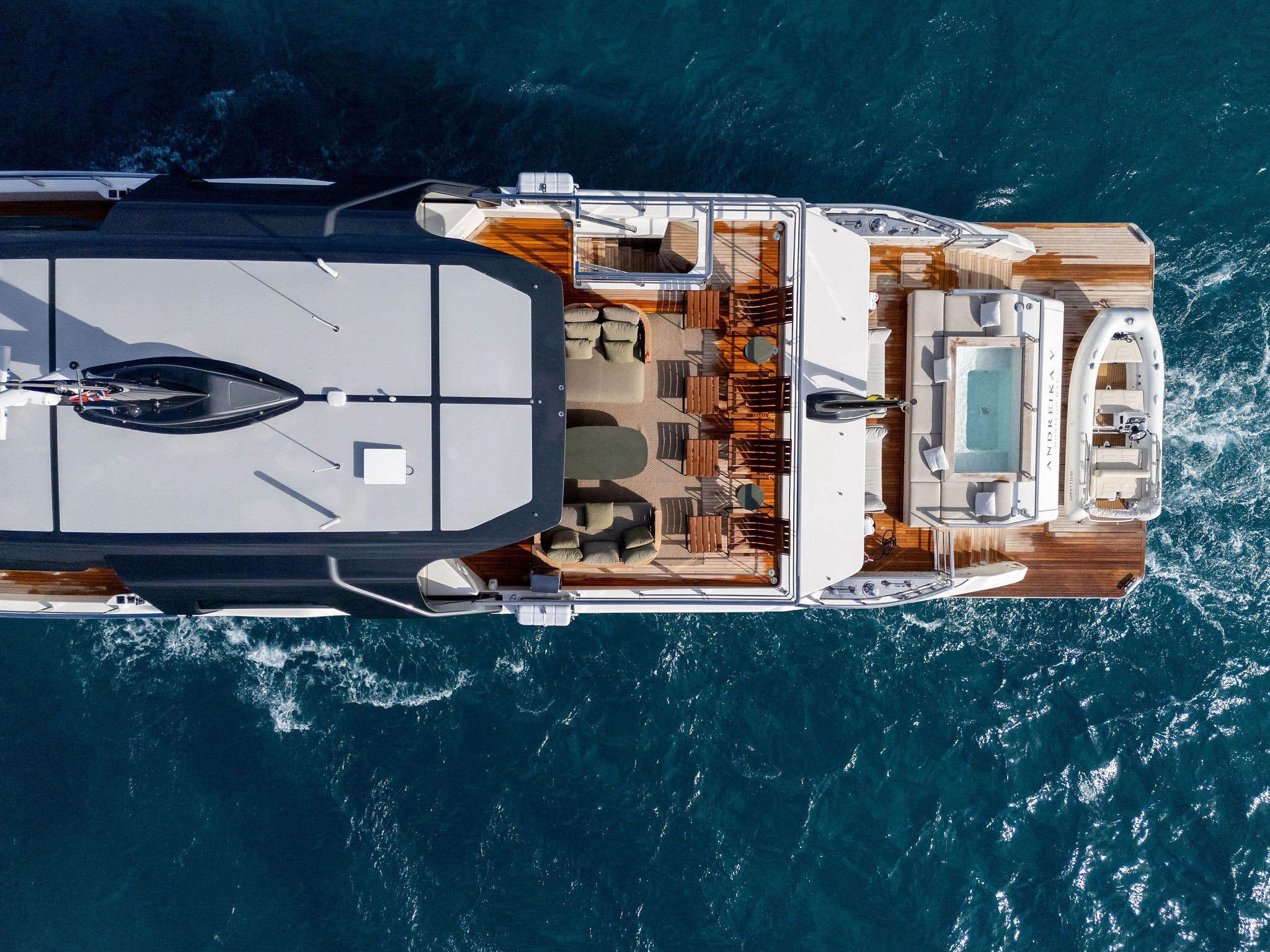 graphical user interface aboard ANDREIKA V Yacht for Charter