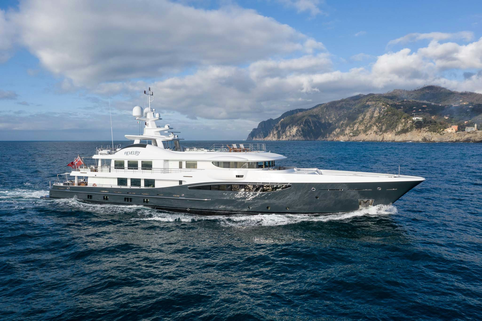a boat in the water aboard REVELRY Yacht for Charter