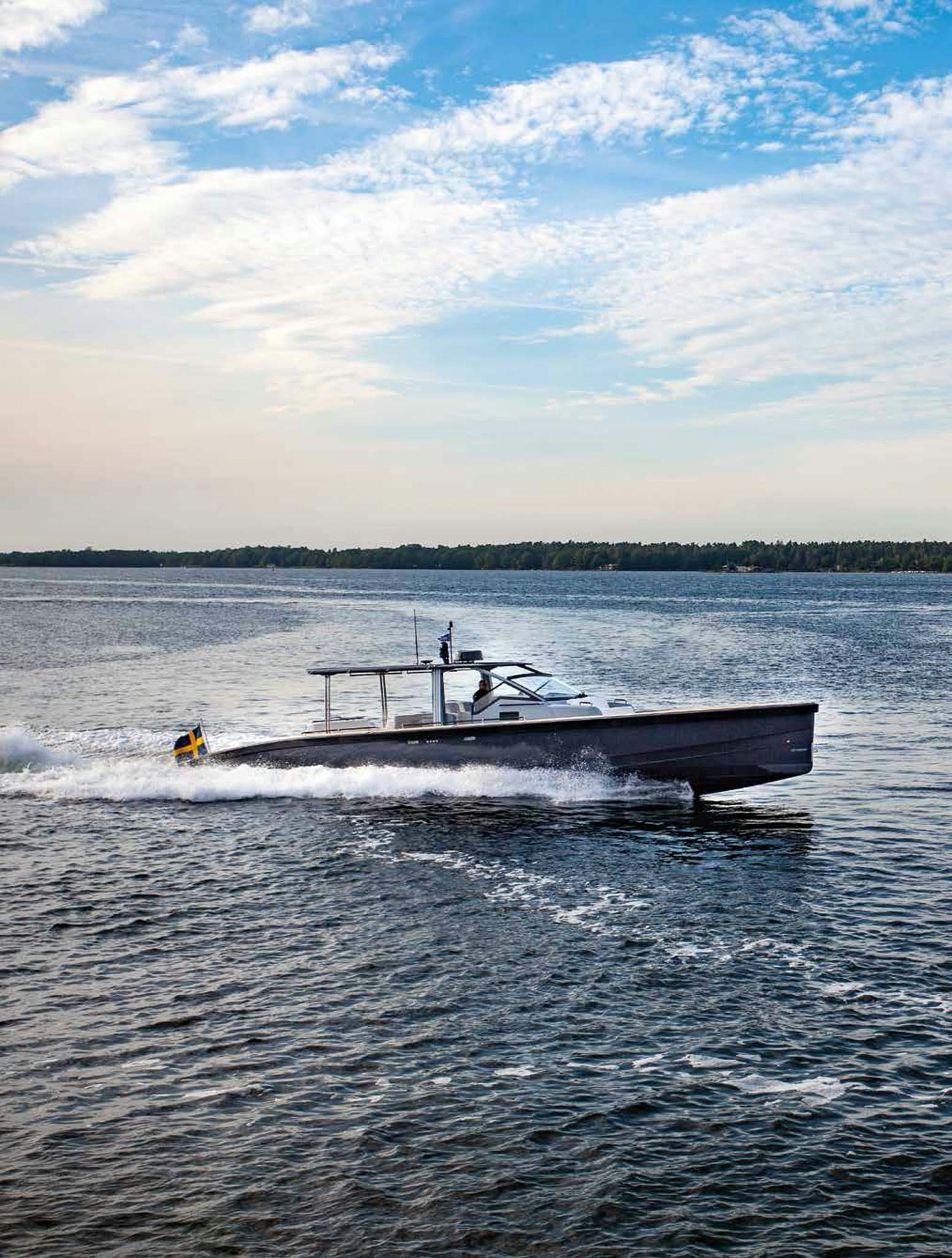 a boat in the water aboard REVELRY Yacht for Charter