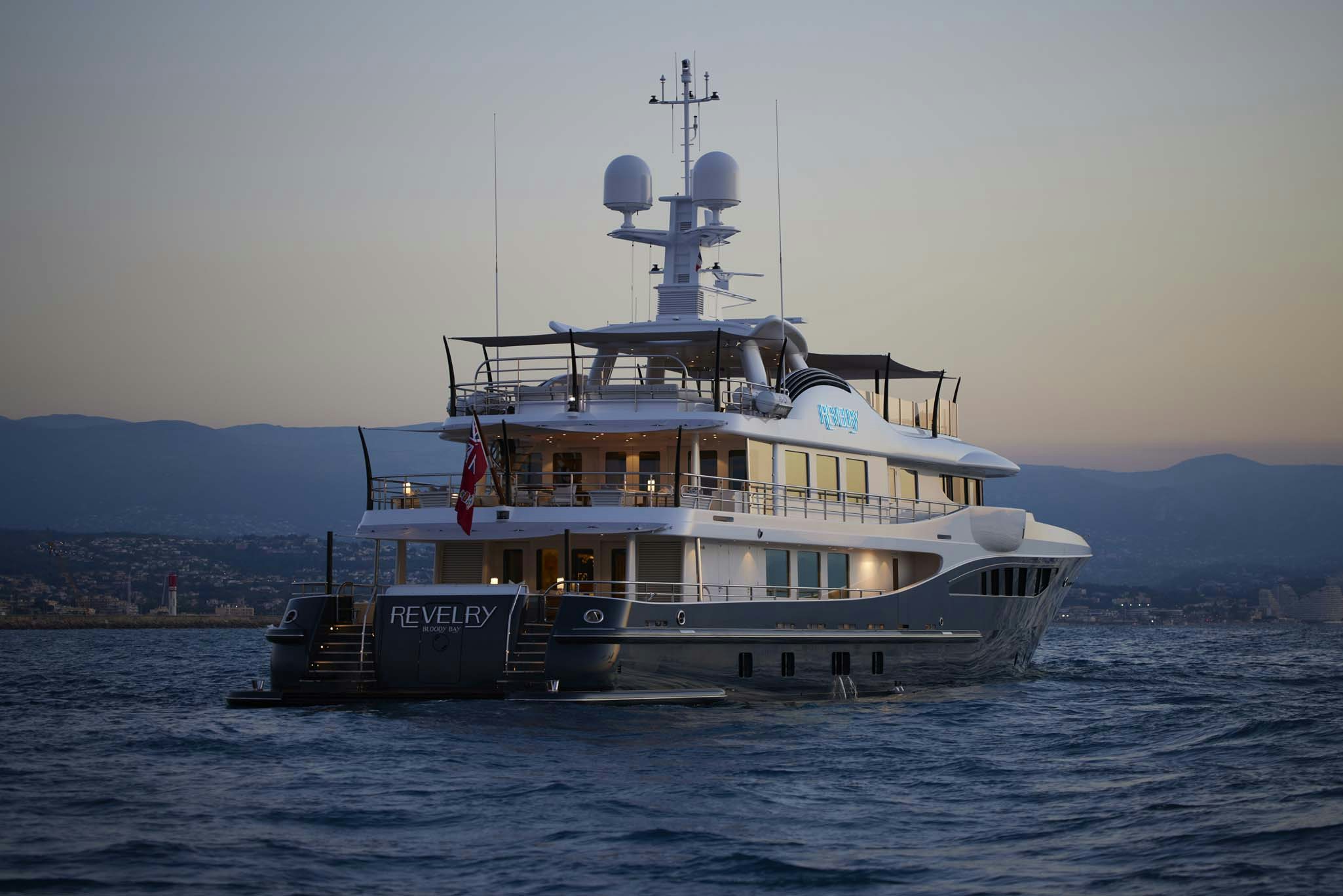 a boat on the water aboard REVELRY Yacht for Charter