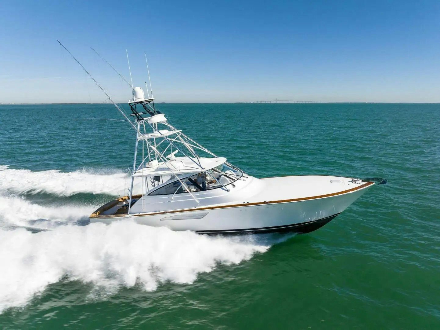 a boat on the water aboard REVELRY Yacht for Charter