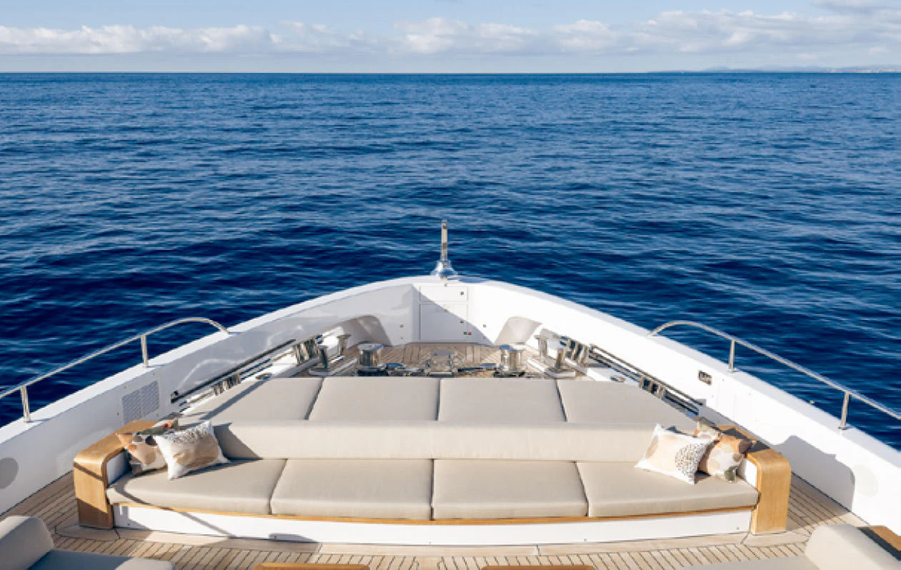 a boat on the water aboard CADA DIA Yacht for Charter