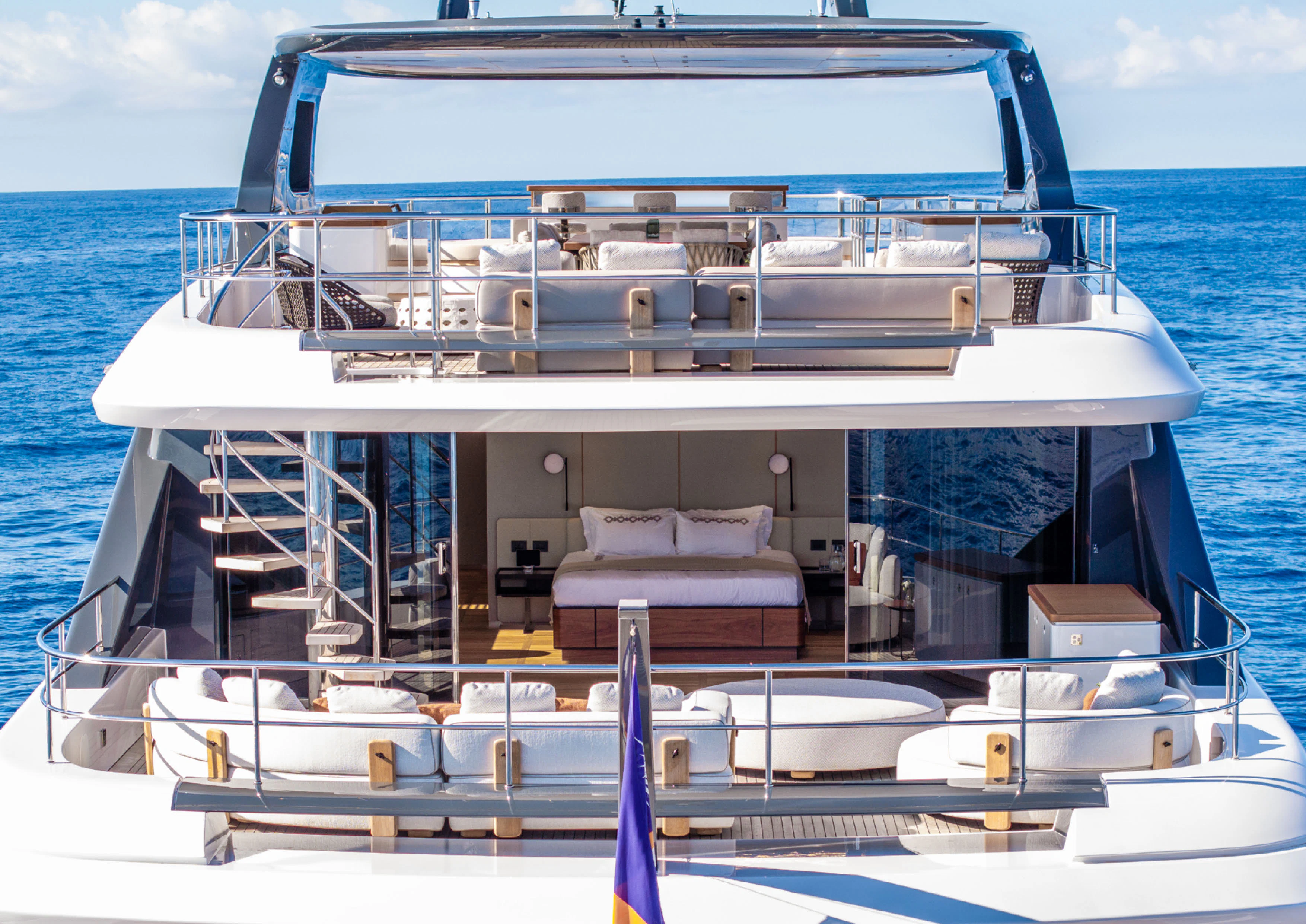 a boat on the water aboard CADA DIA Yacht for Charter