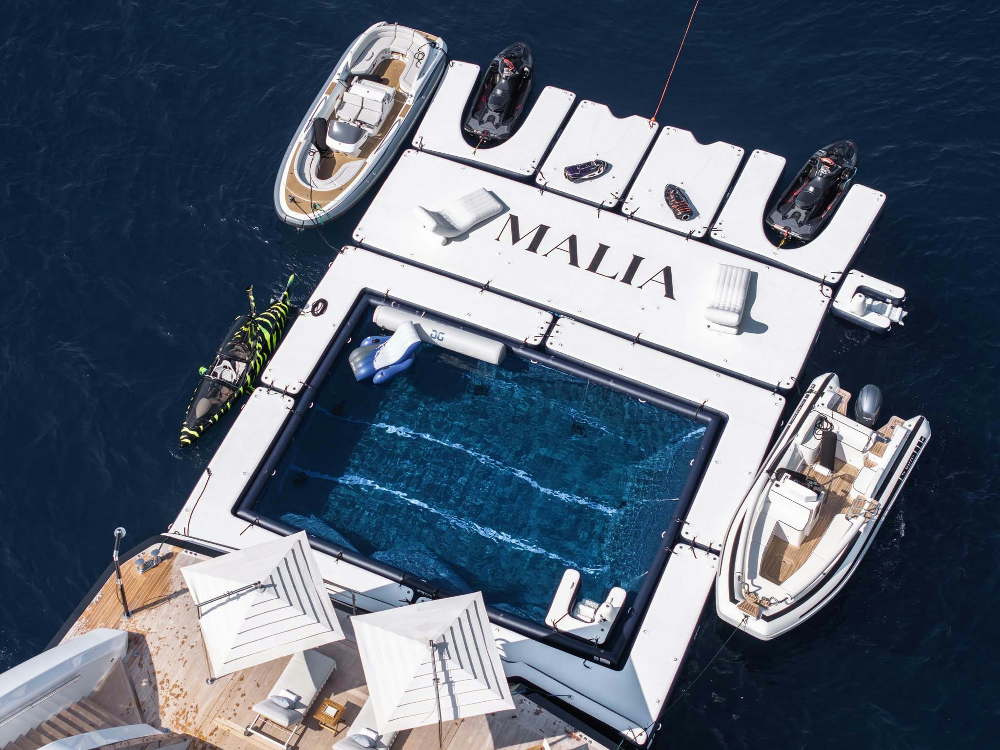 diagram aboard MALIA Yacht for Charter