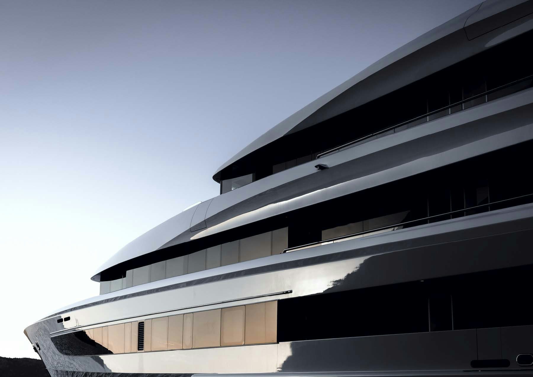 a building with a roof aboard H3 Yacht for Sale