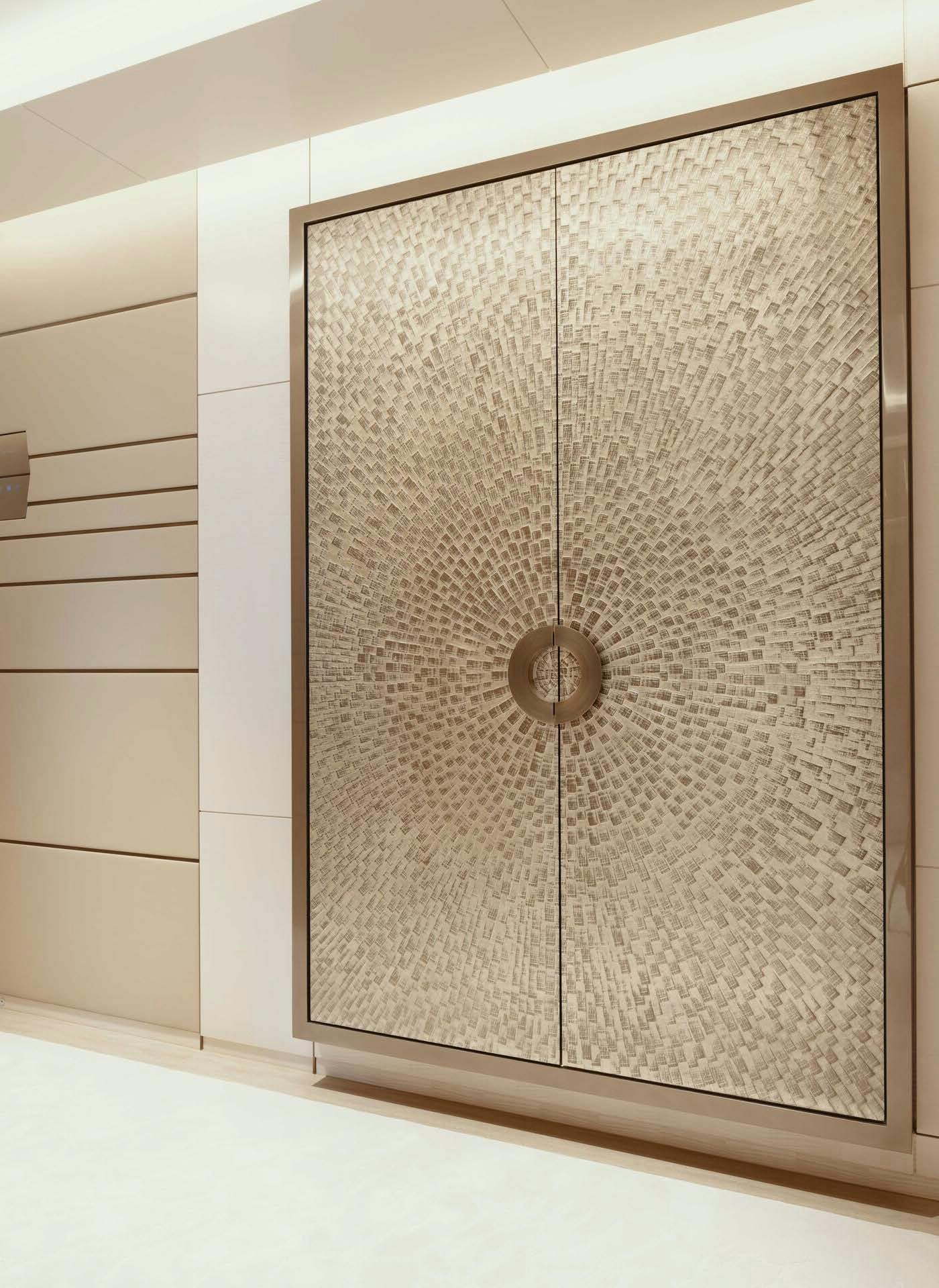 a brown patterned surface aboard H3 Yacht for Sale