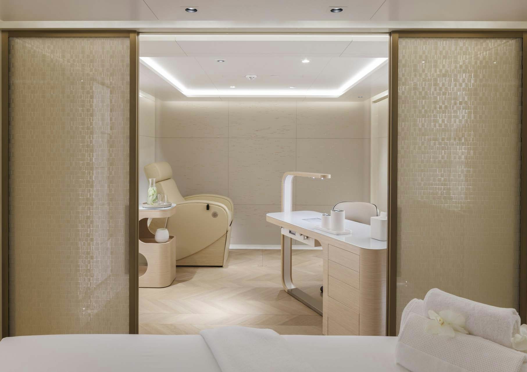 a bathroom with a sink and a mirror aboard H3 Yacht for Sale